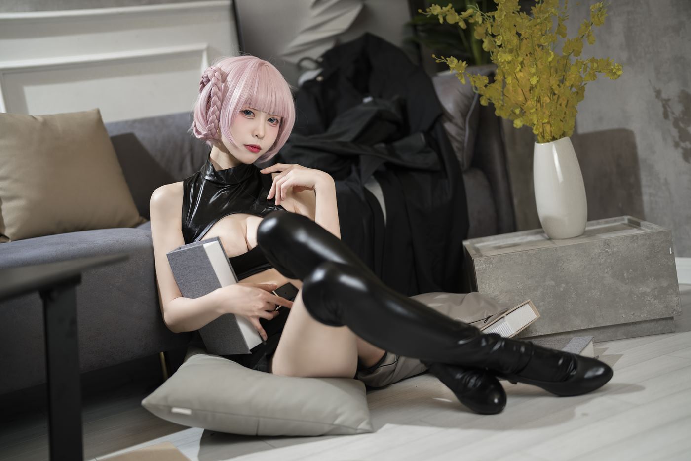 图片[33]-樱岛嗷  七草荠原皮+女仆 [37P] – 速更版-美库