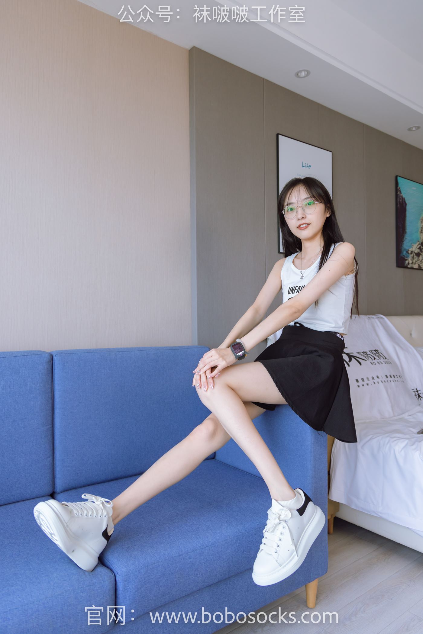 图片[86]-[BoBoSocks袜啵啵]NO.127 稚予-麦昆板鞋、两双自然穿旧棉袜、裸足 [139P] – 速更版-美库