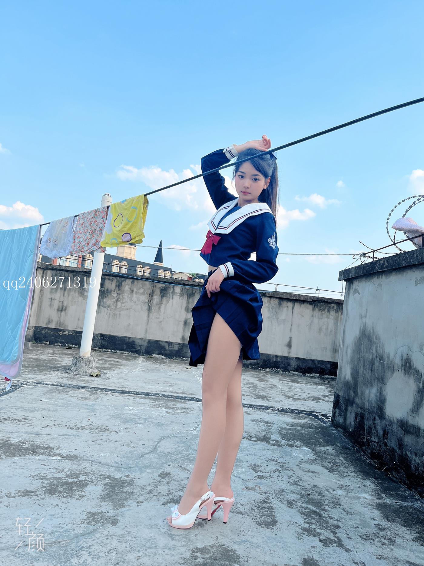 图片[11]-[MSLASS梦丝女神]2022.07.26  JK蓝 张馨[42P] – 速更版-美库