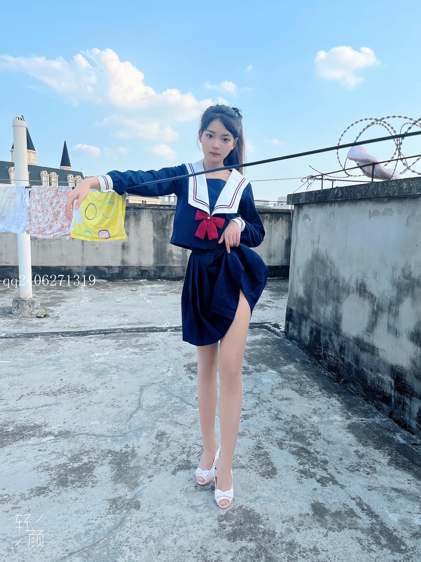 图片[12]-[MSLASS梦丝女神]2022.07.26  JK蓝 张馨[42P] – 速更版-美库