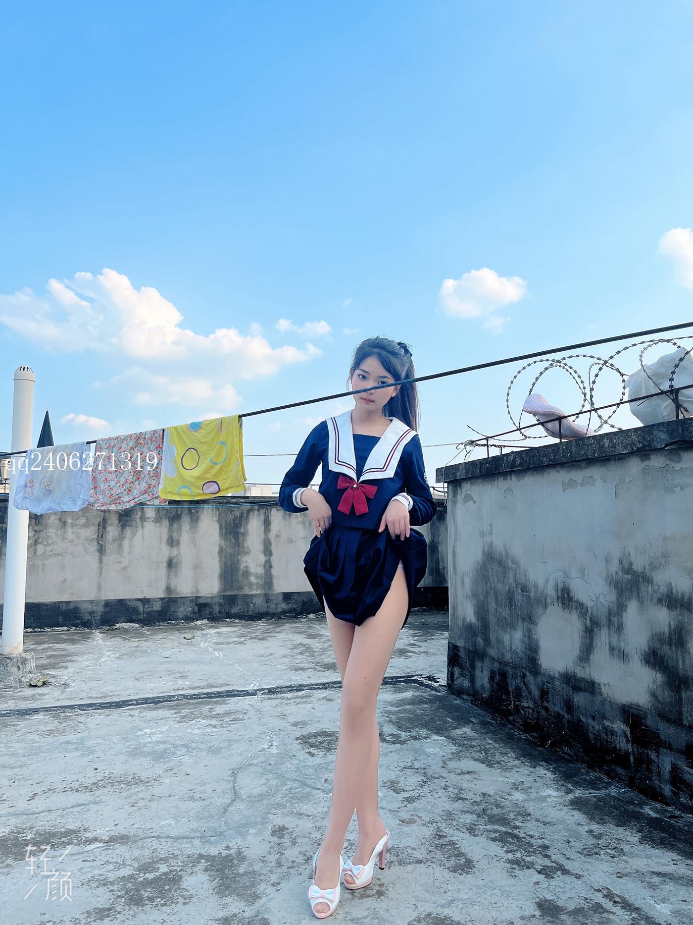 图片[17]-[MSLASS梦丝女神]2022.07.26  JK蓝 张馨[42P] – 速更版-美库