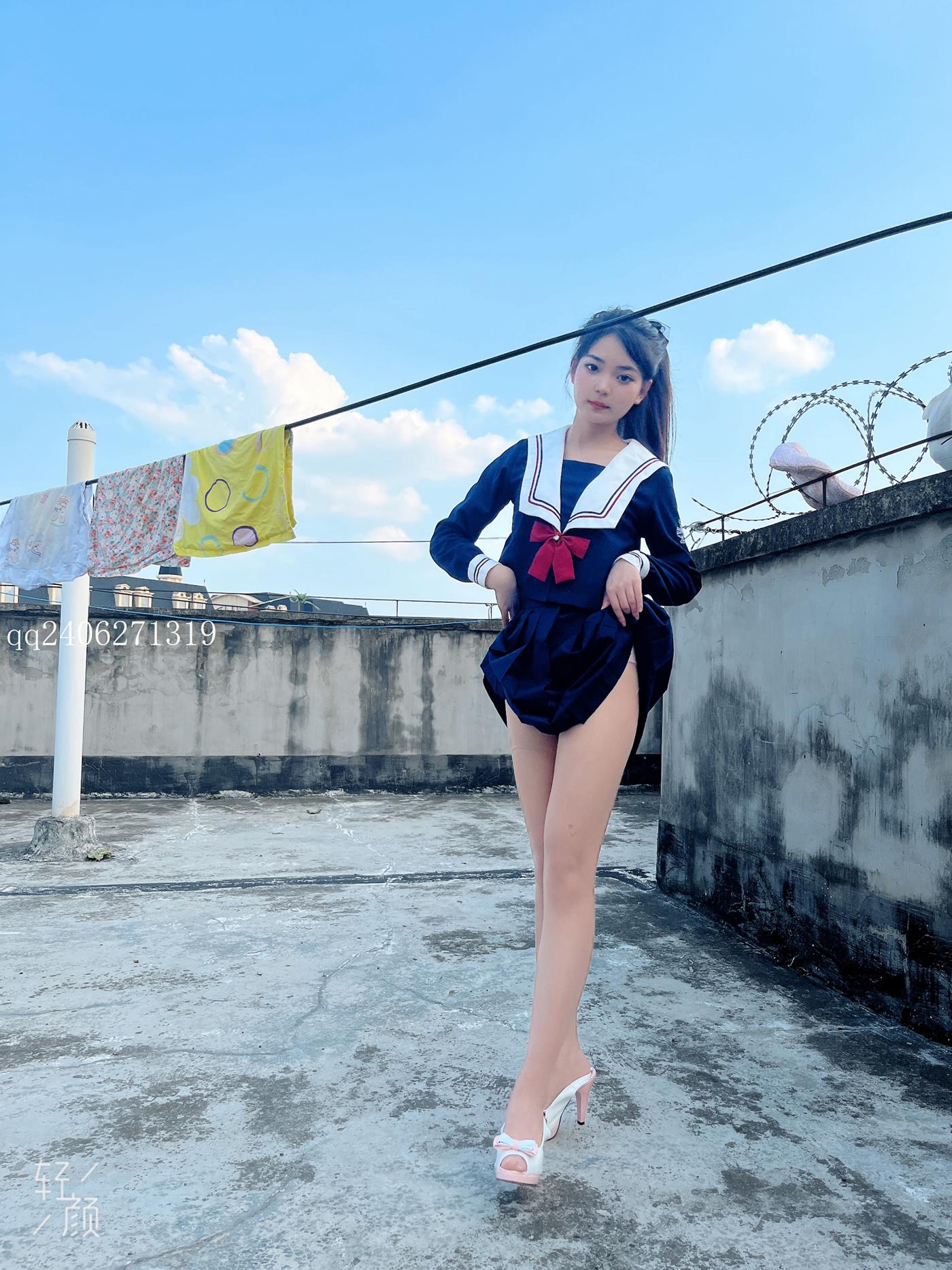 图片[18]-[MSLASS梦丝女神]2022.07.26  JK蓝 张馨[42P] – 速更版-美库