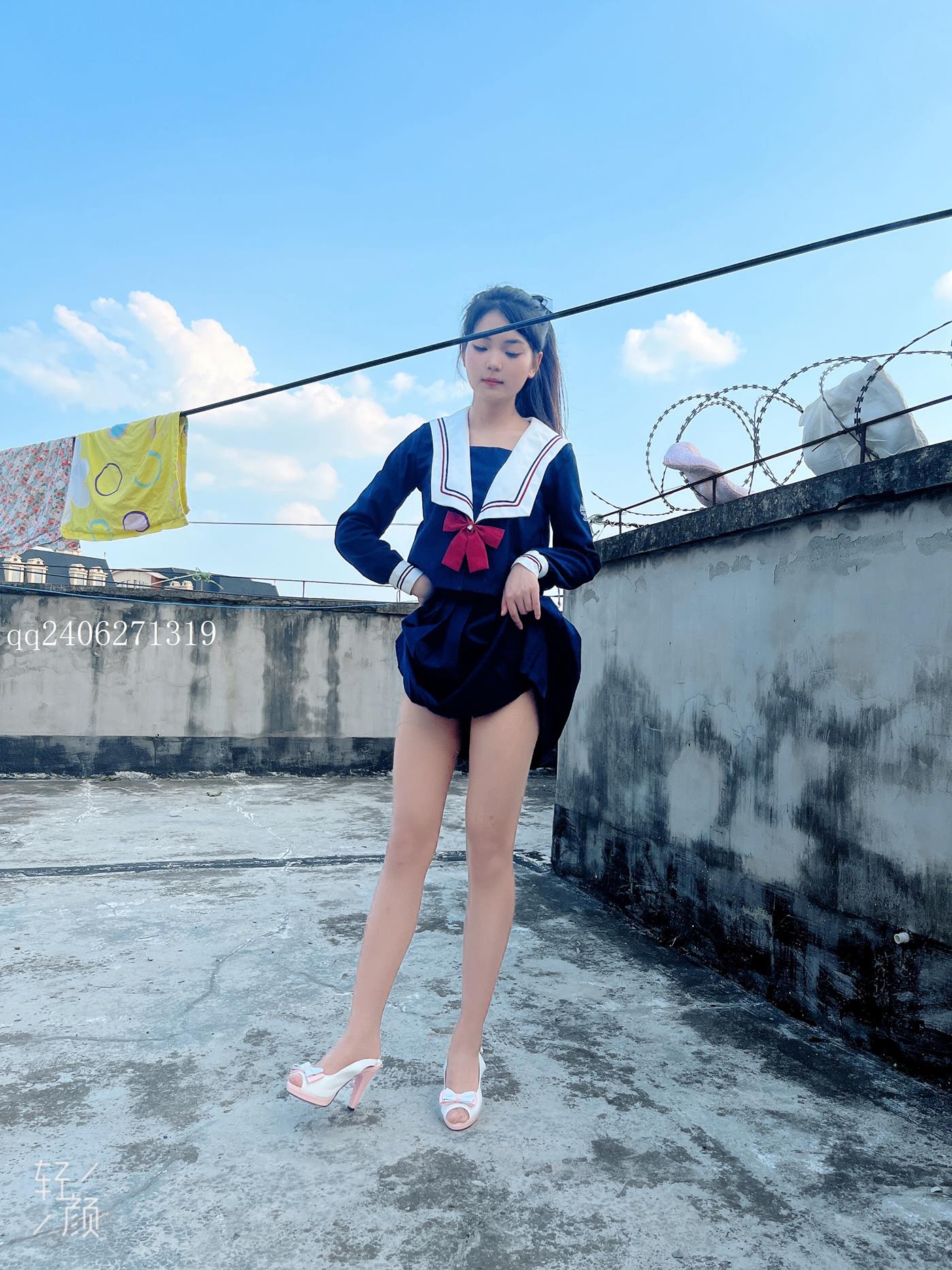 图片[20]-[MSLASS梦丝女神]2022.07.26  JK蓝 张馨[42P] – 速更版-美库