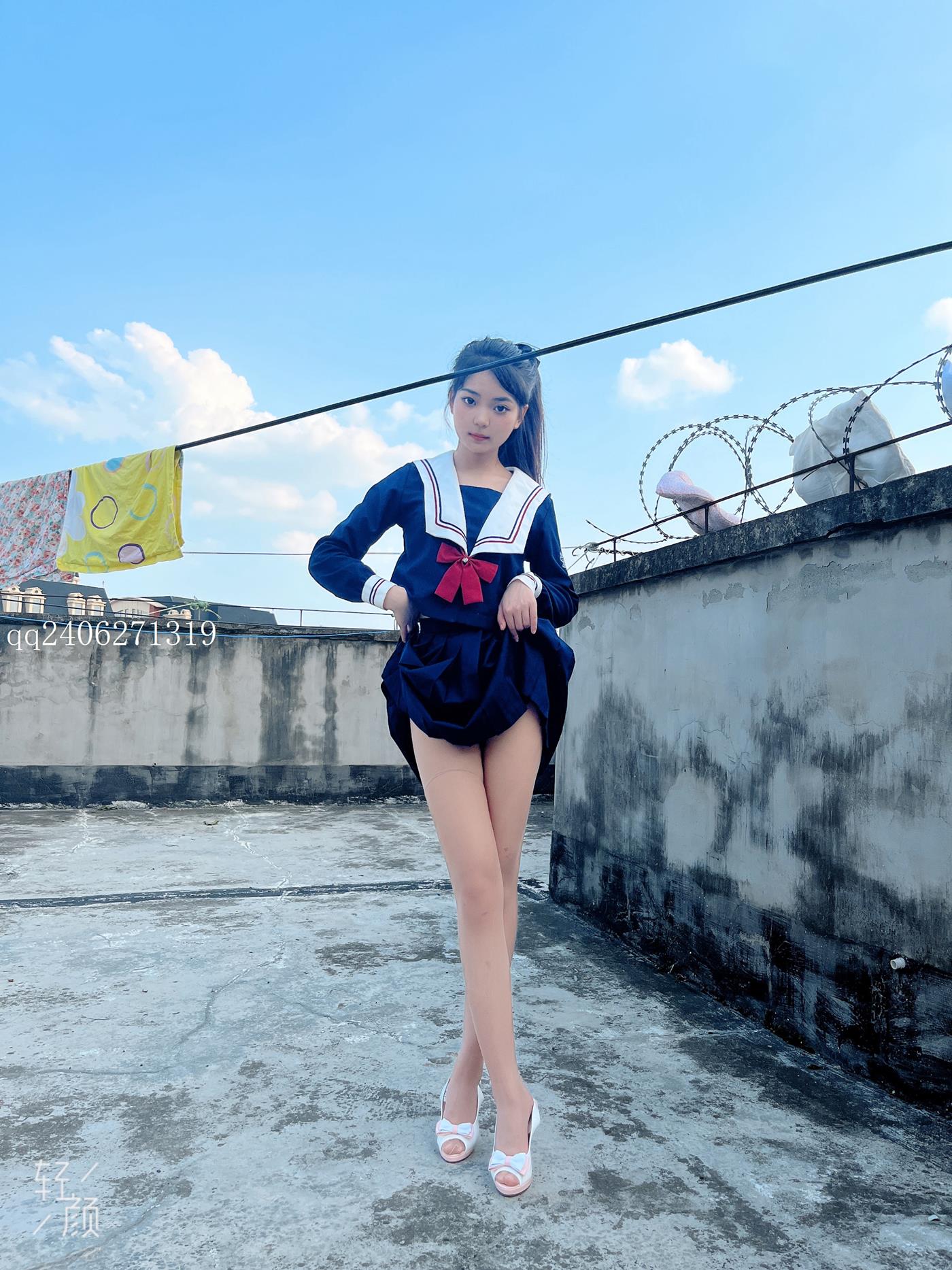 图片[21]-[MSLASS梦丝女神]2022.07.26  JK蓝 张馨[42P] – 速更版-美库