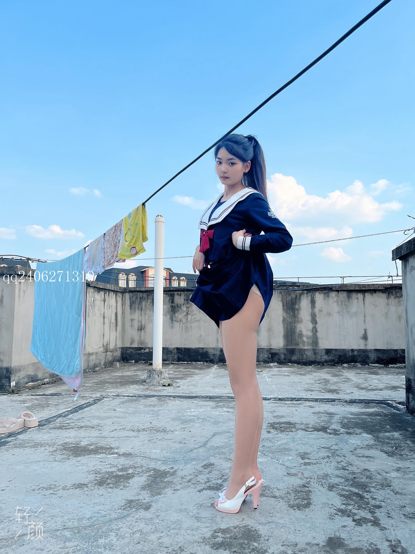 图片[23]-[MSLASS梦丝女神]2022.07.26  JK蓝 张馨[42P] – 速更版-美库