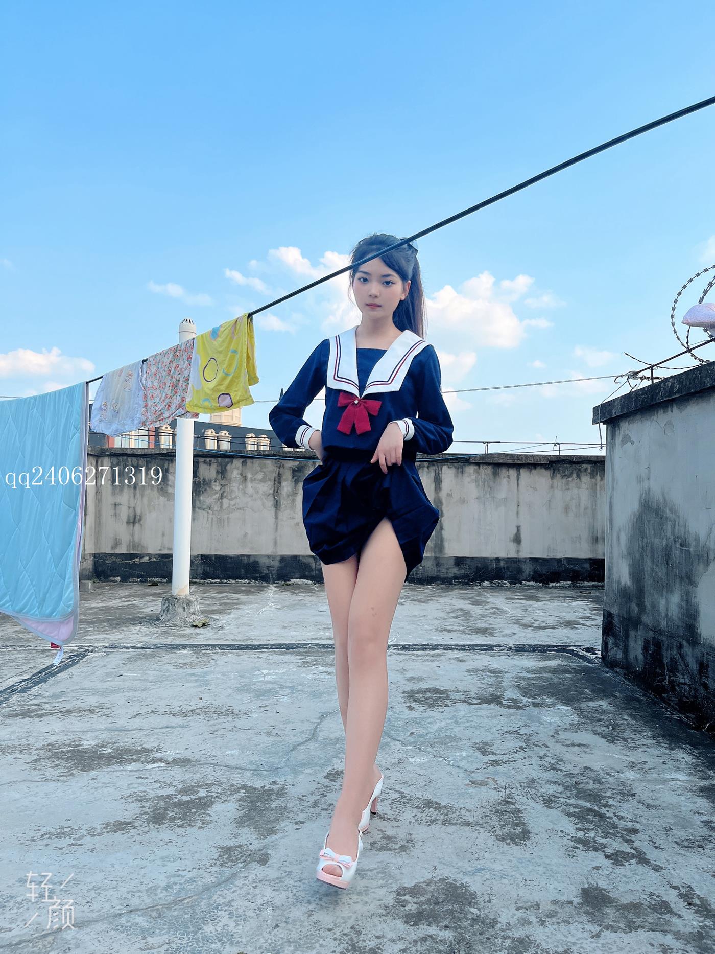 图片[24]-[MSLASS梦丝女神]2022.07.26  JK蓝 张馨[42P] – 速更版-美库