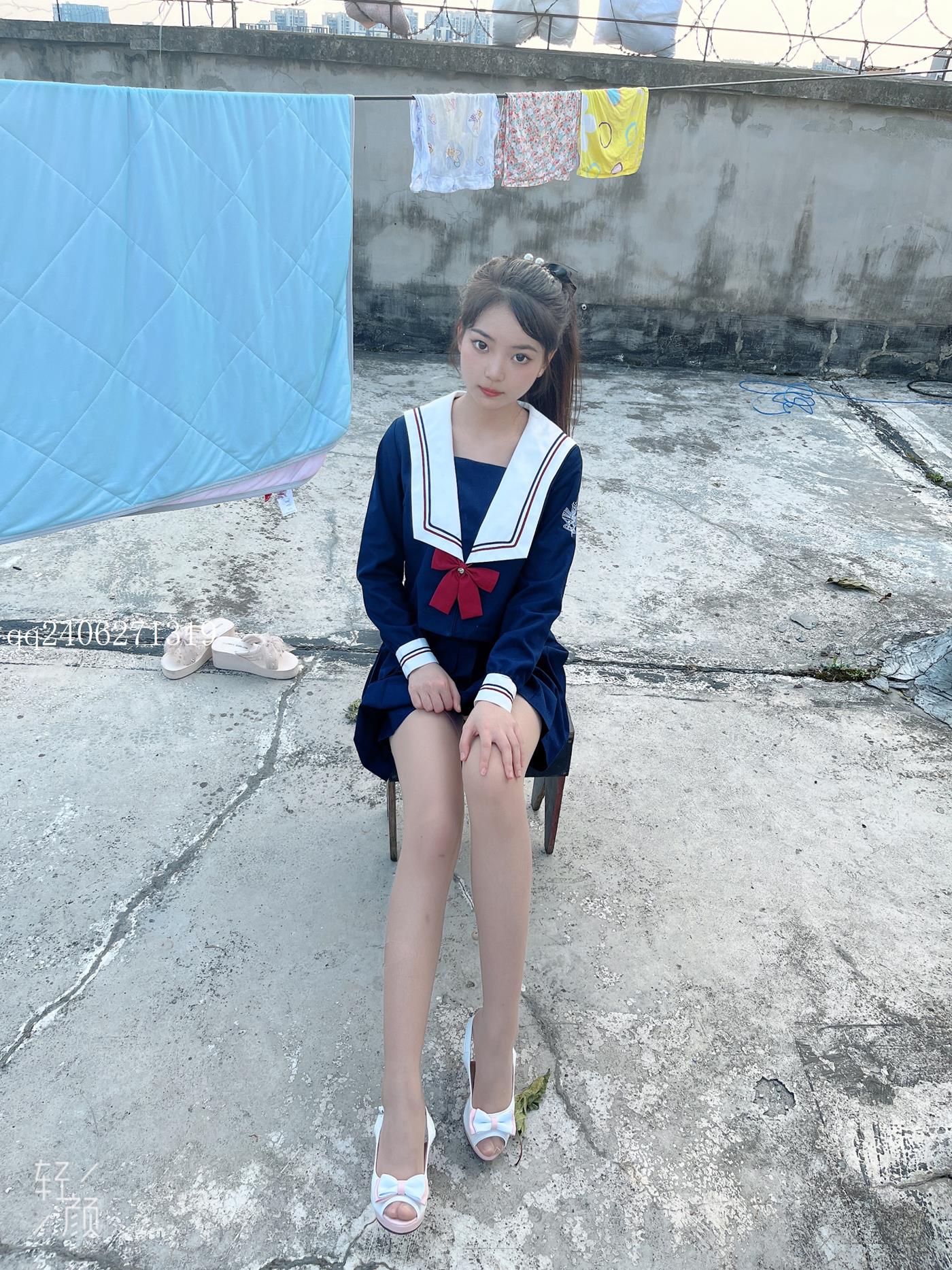 图片[25]-[MSLASS梦丝女神]2022.07.26  JK蓝 张馨[42P] – 速更版-美库