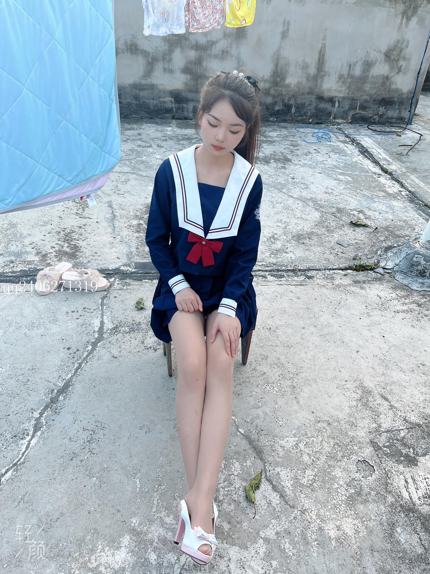 图片[26]-[MSLASS梦丝女神]2022.07.26  JK蓝 张馨[42P] – 速更版-美库