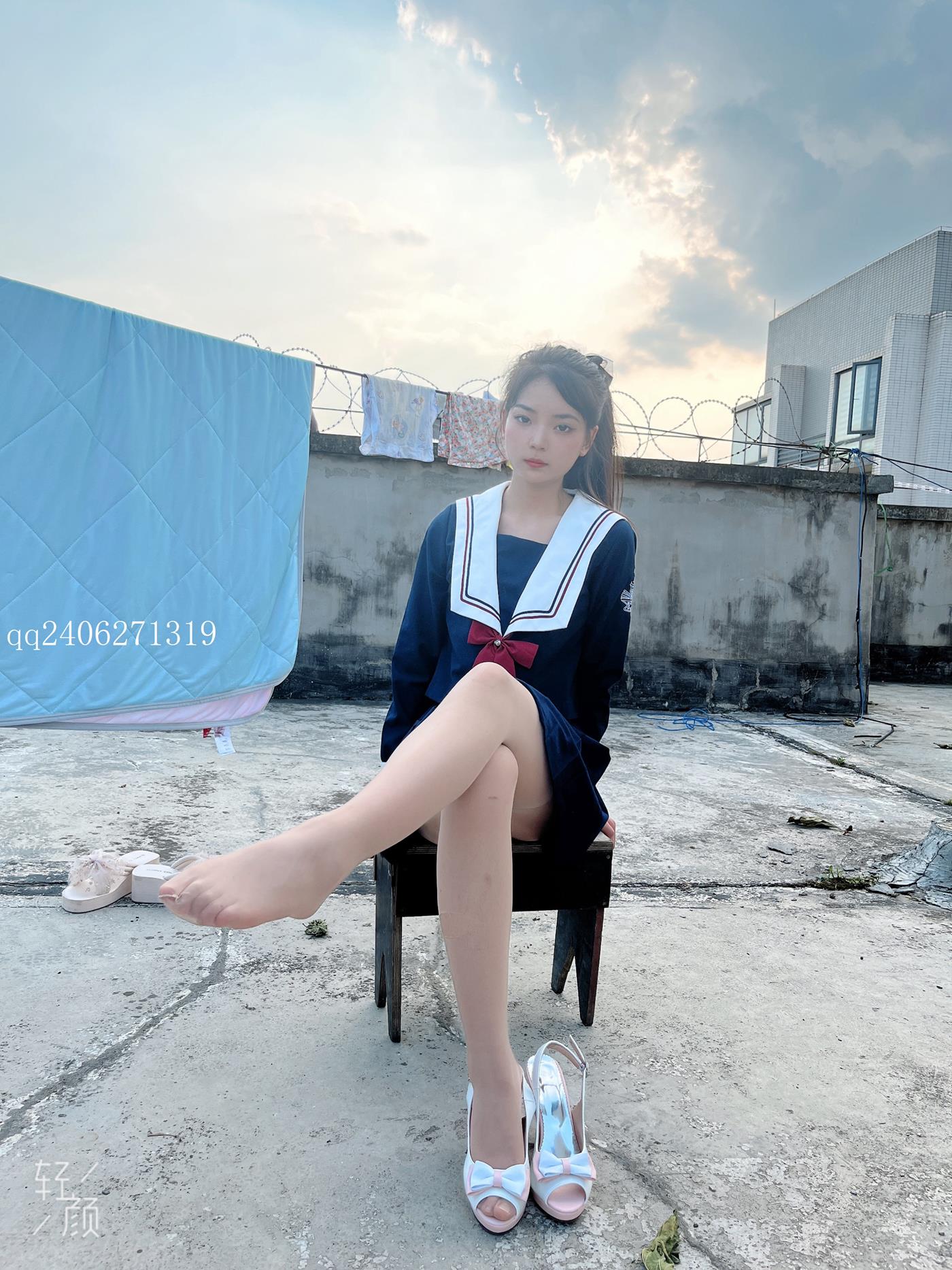 图片[31]-[MSLASS梦丝女神]2022.07.26  JK蓝 张馨[42P] – 速更版-美库