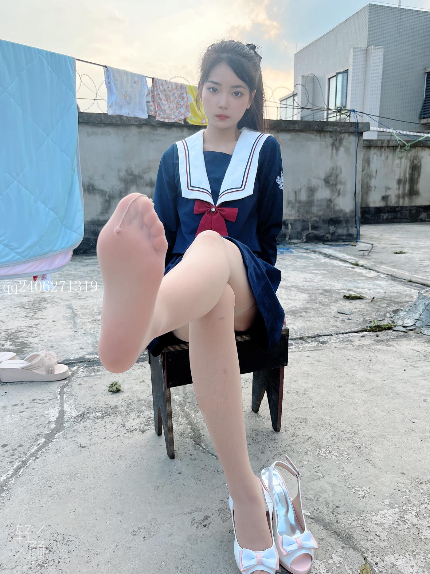 图片[35]-[MSLASS梦丝女神]2022.07.26  JK蓝 张馨[42P] – 速更版-美库