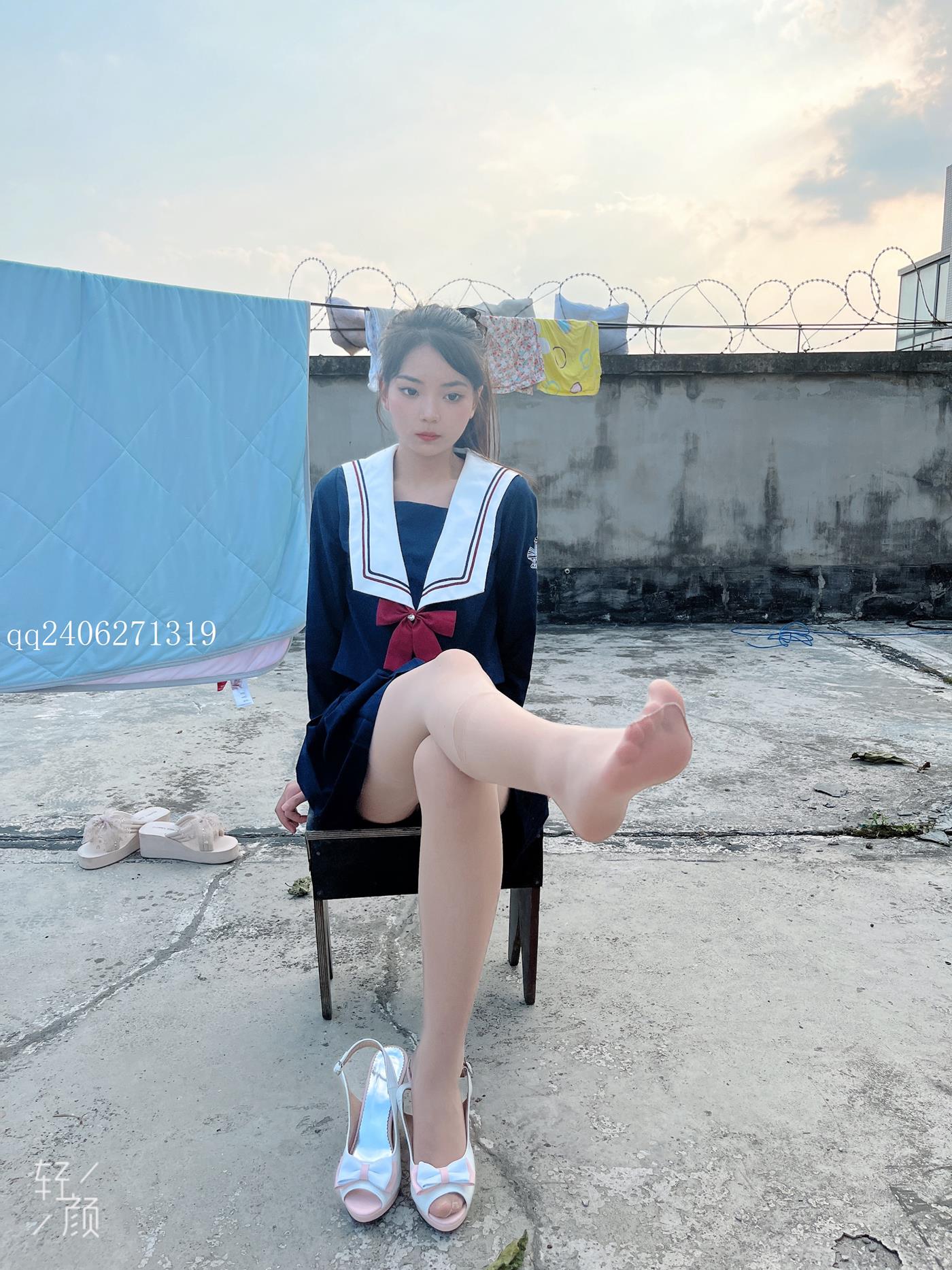 图片[37]-[MSLASS梦丝女神]2022.07.26  JK蓝 张馨[42P] – 速更版-美库