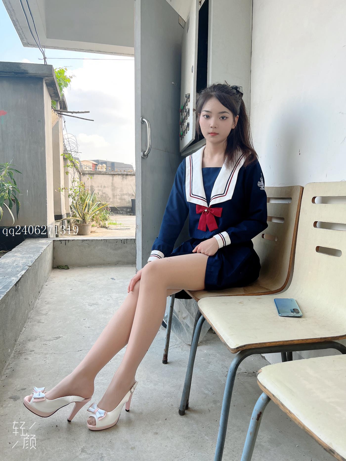 图片[38]-[MSLASS梦丝女神]2022.07.26  JK蓝 张馨[42P] – 速更版-美库