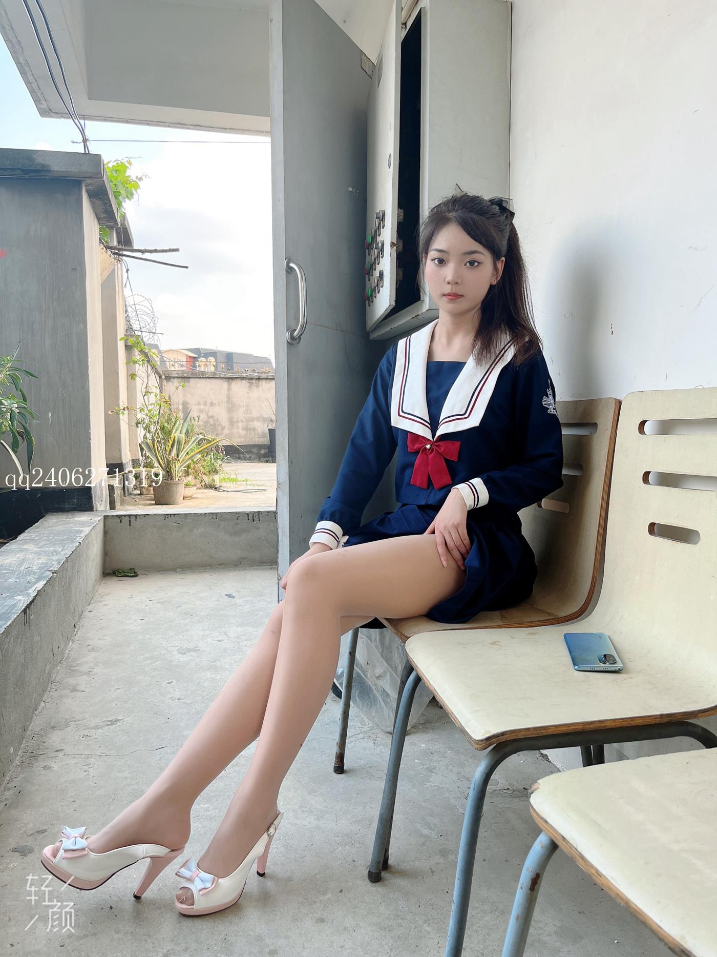 图片[39]-[MSLASS梦丝女神]2022.07.26  JK蓝 张馨[42P] – 速更版-美库