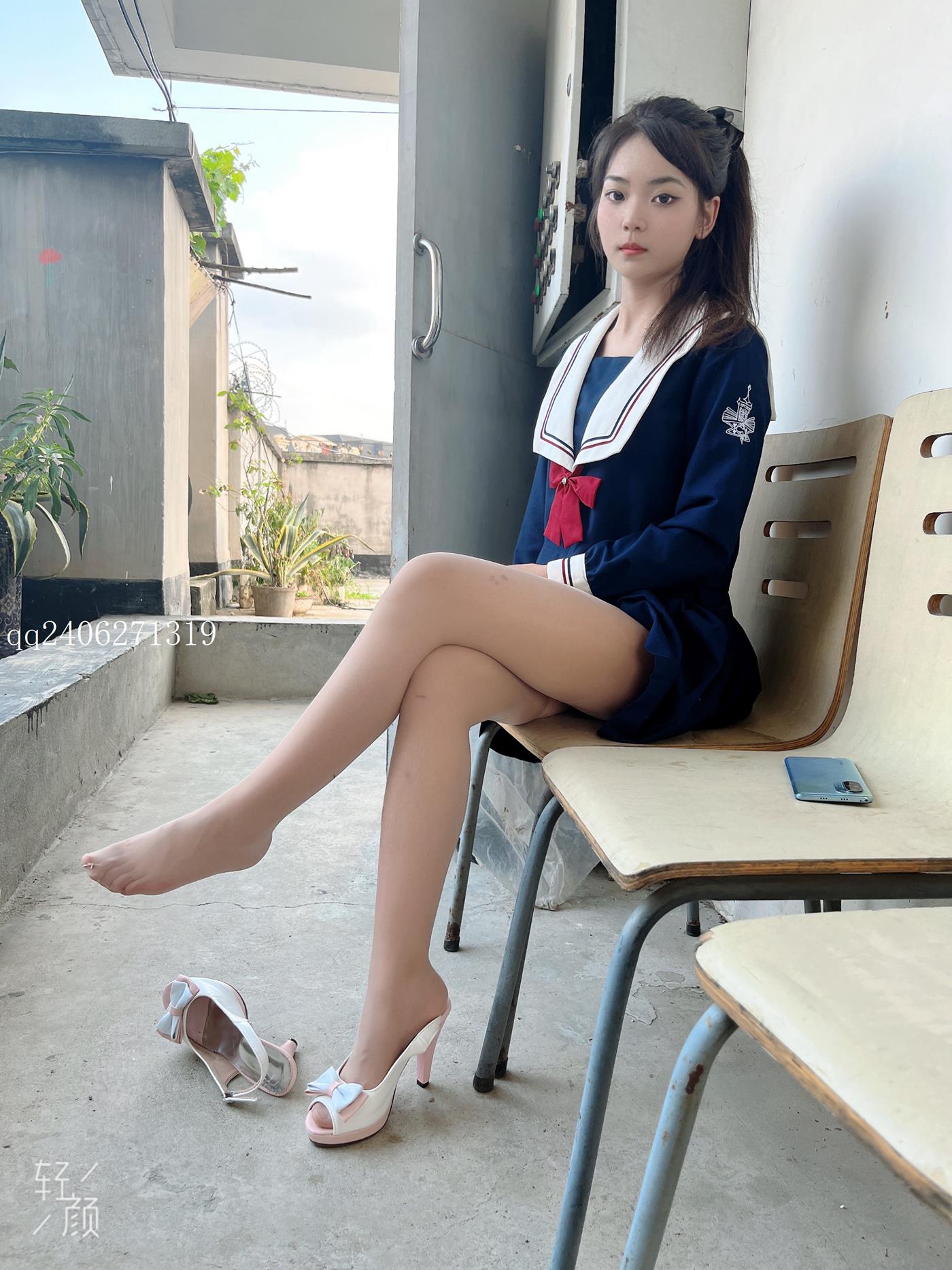 图片[43]-[MSLASS梦丝女神]2022.07.26  JK蓝 张馨[42P] – 速更版-美库