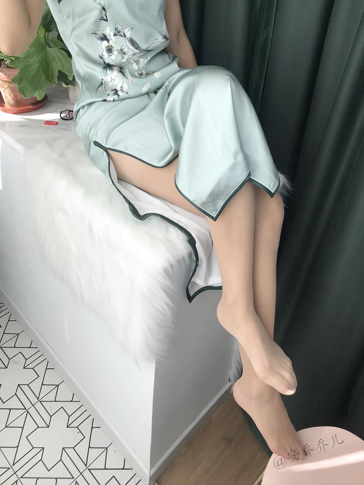 图片[14]-安乔乔儿(Nia乔乔) 安乔乔儿 黑丝旗袍[110P] – 速更版-美库