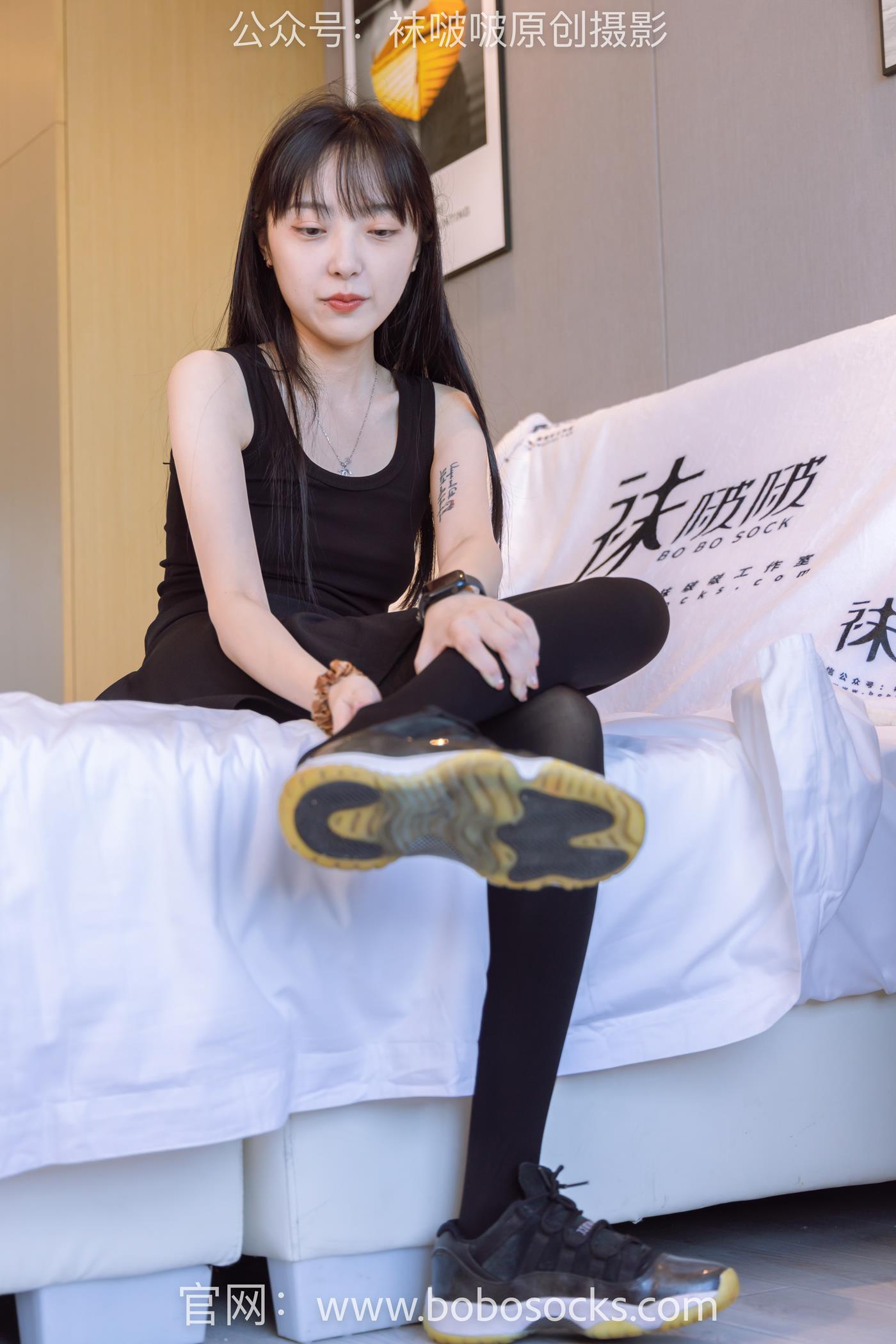 图片[23]-[BoBoSocks袜啵啵]NO.130 稚予-两双穿脏篮球鞋、厚黑丝[145P] – 速更版-美库