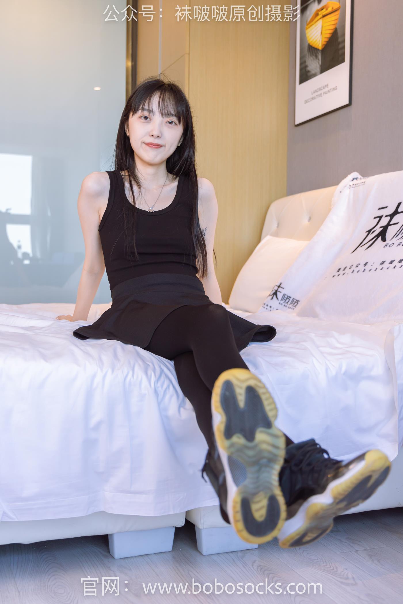 图片[25]-[BoBoSocks袜啵啵]NO.130 稚予-两双穿脏篮球鞋、厚黑丝[145P] – 速更版-美库