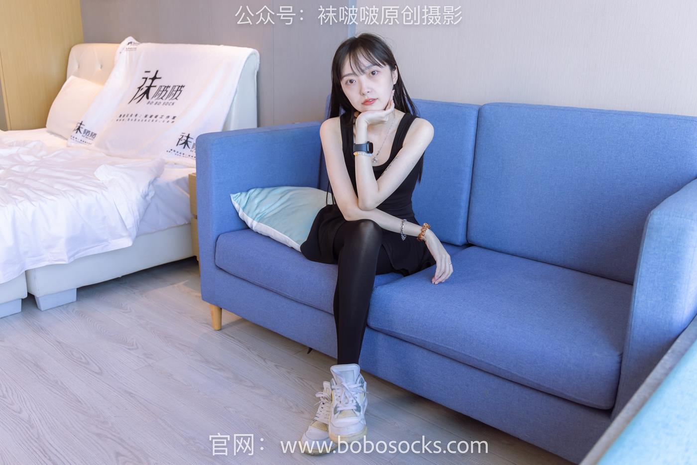 图片[124]-[BoBoSocks袜啵啵]NO.130 稚予-两双穿脏篮球鞋、厚黑丝[145P] – 速更版-美库