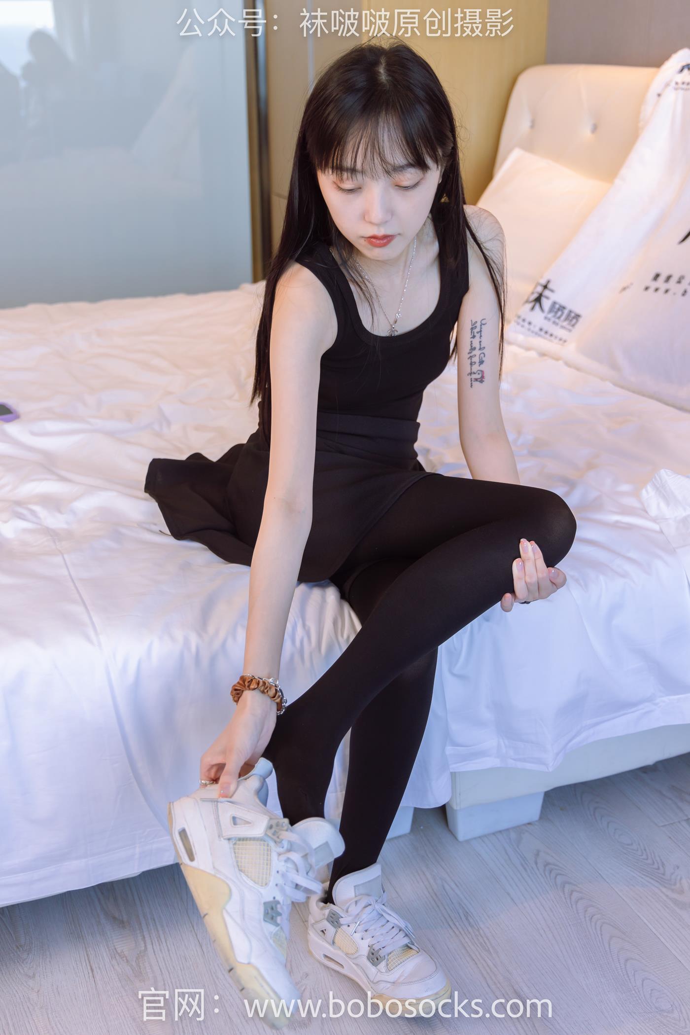 图片[145]-[BoBoSocks袜啵啵]NO.130 稚予-两双穿脏篮球鞋、厚黑丝[145P] – 速更版-美库