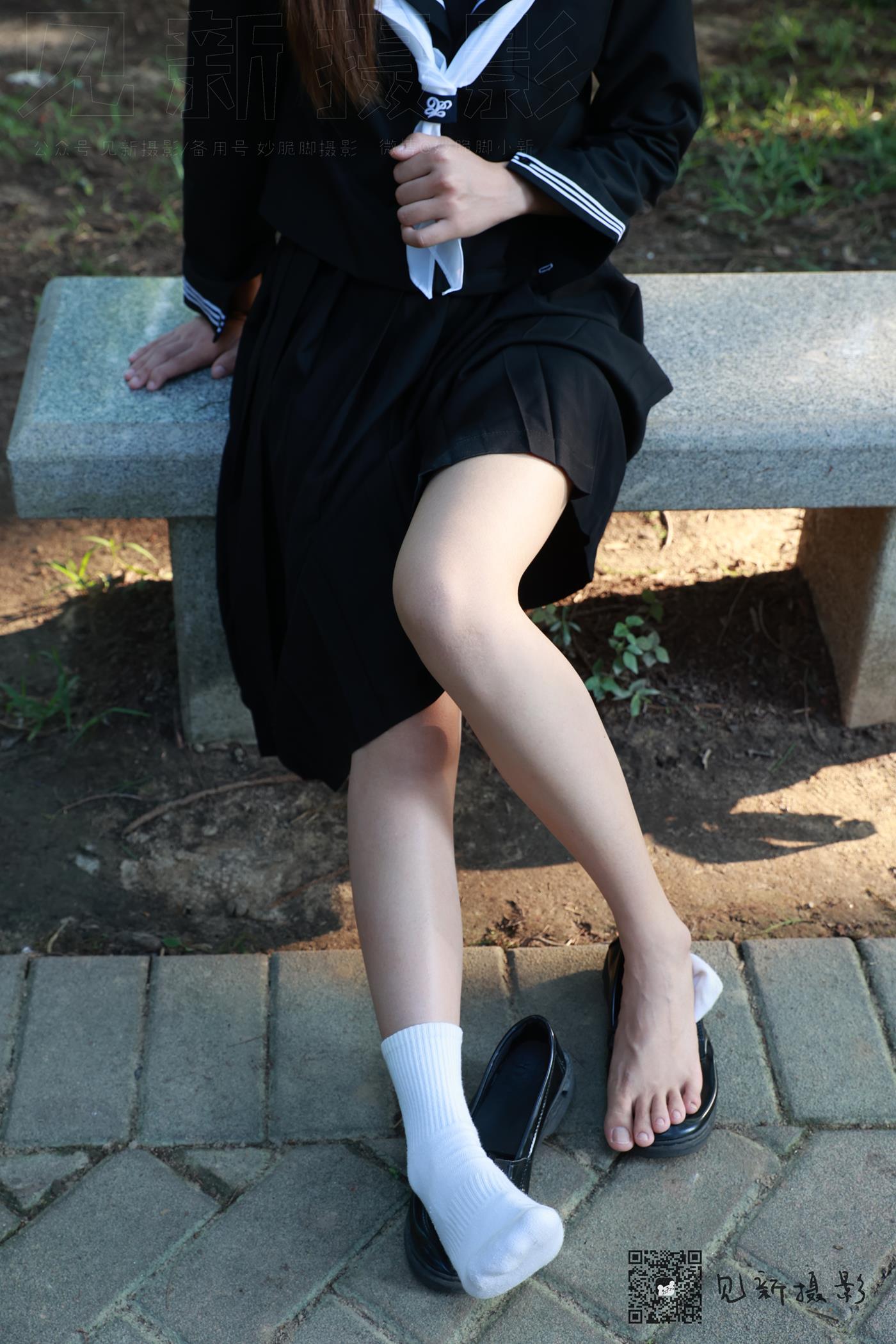 图片[76]-[见新摄影]NO.002 一厘甜酒 公园JK制服棉袜[161P] – 速更版-美库