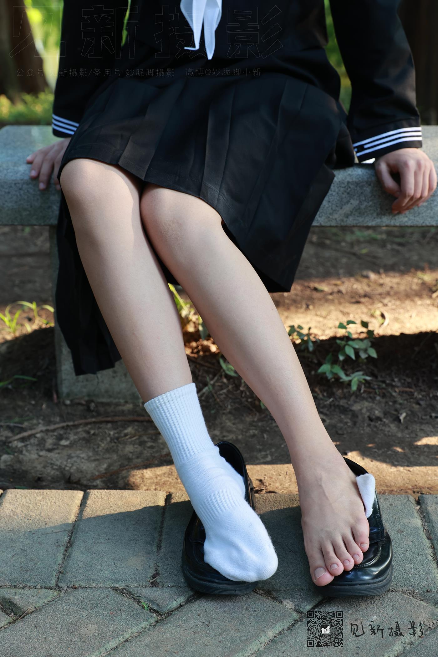 图片[79]-[见新摄影]NO.002 一厘甜酒 公园JK制服棉袜[161P] – 速更版-美库