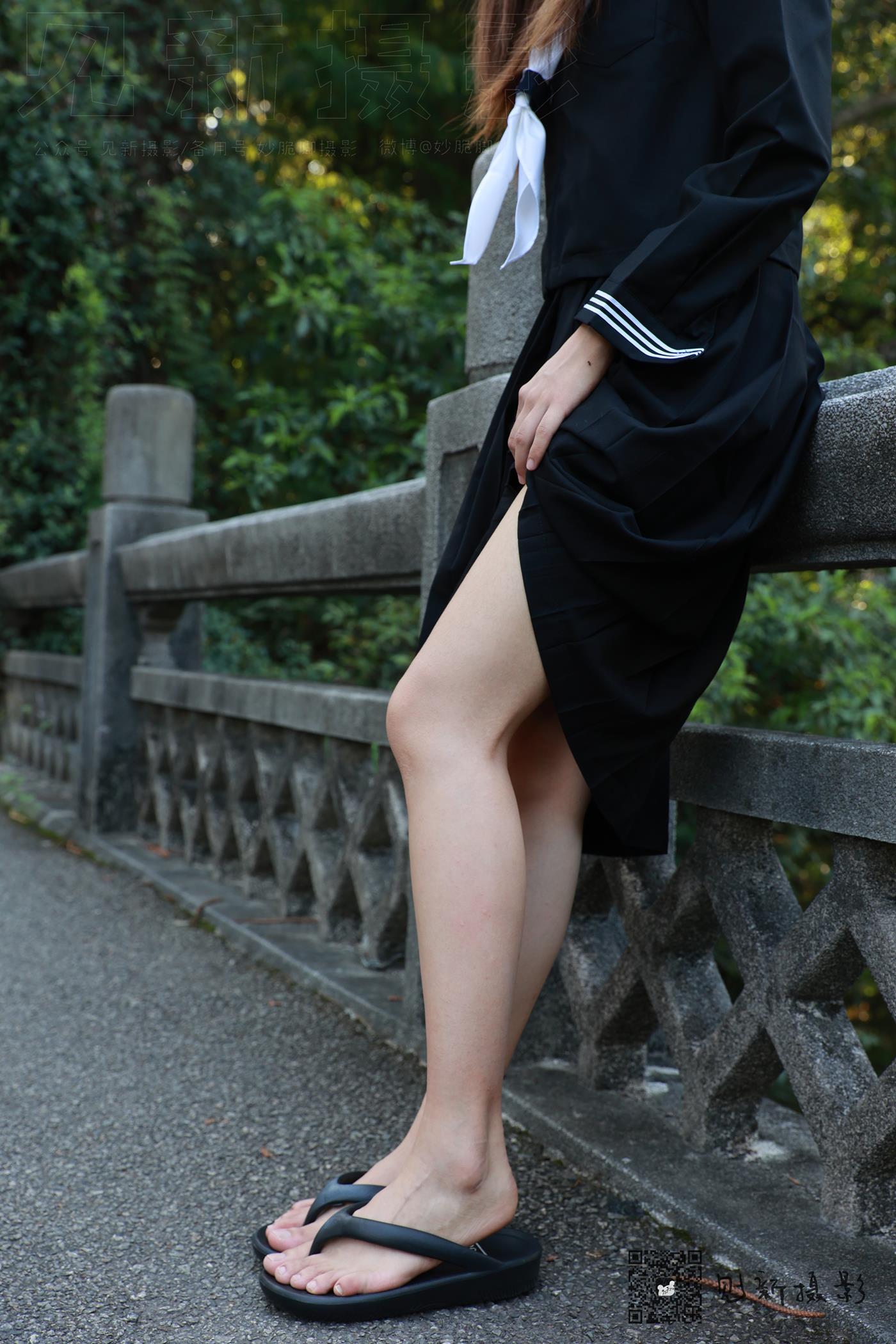 图片[130]-[见新摄影]NO.002 一厘甜酒 公园JK制服棉袜[161P] – 速更版-美库