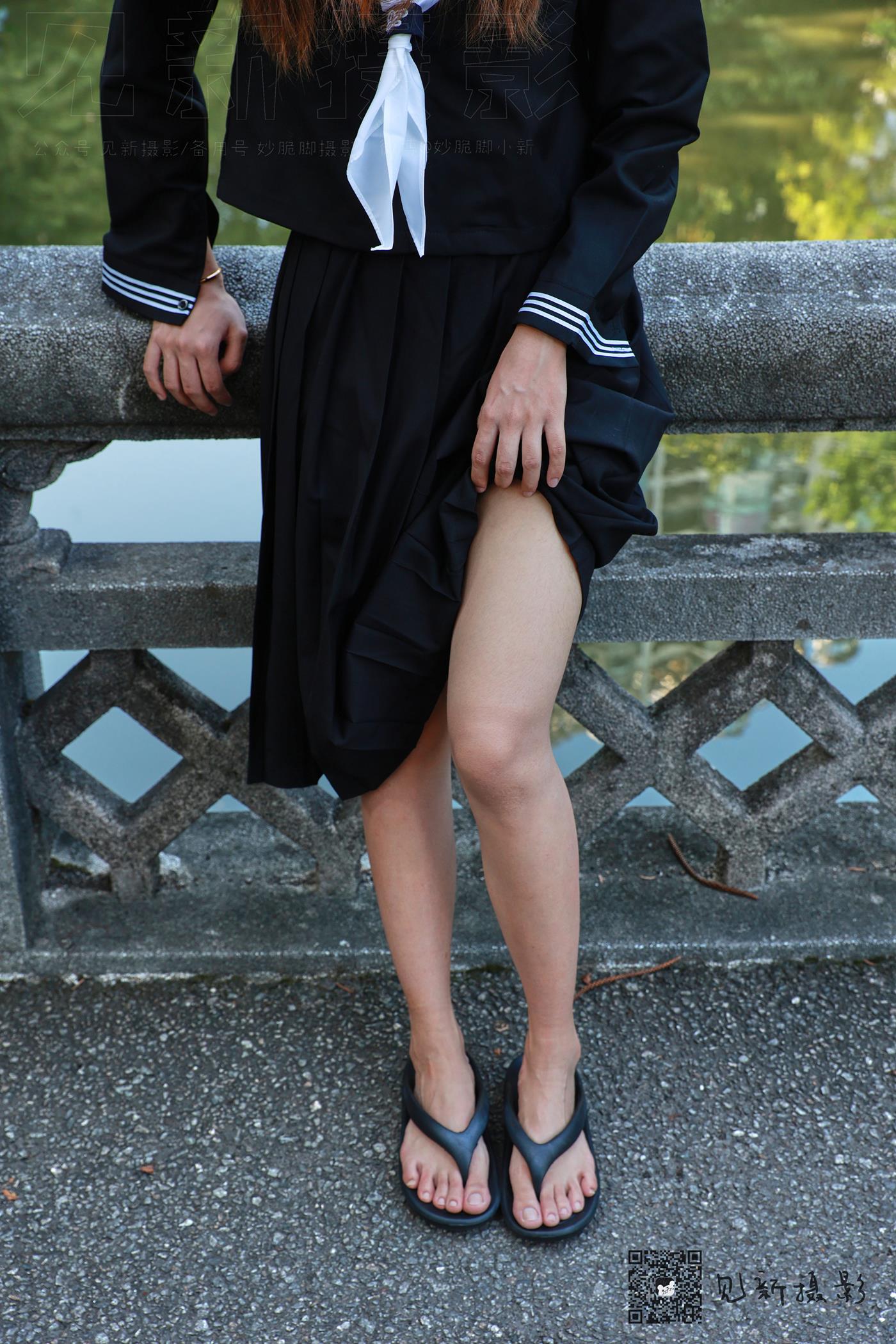 图片[131]-[见新摄影]NO.002 一厘甜酒 公园JK制服棉袜[161P] – 速更版-美库