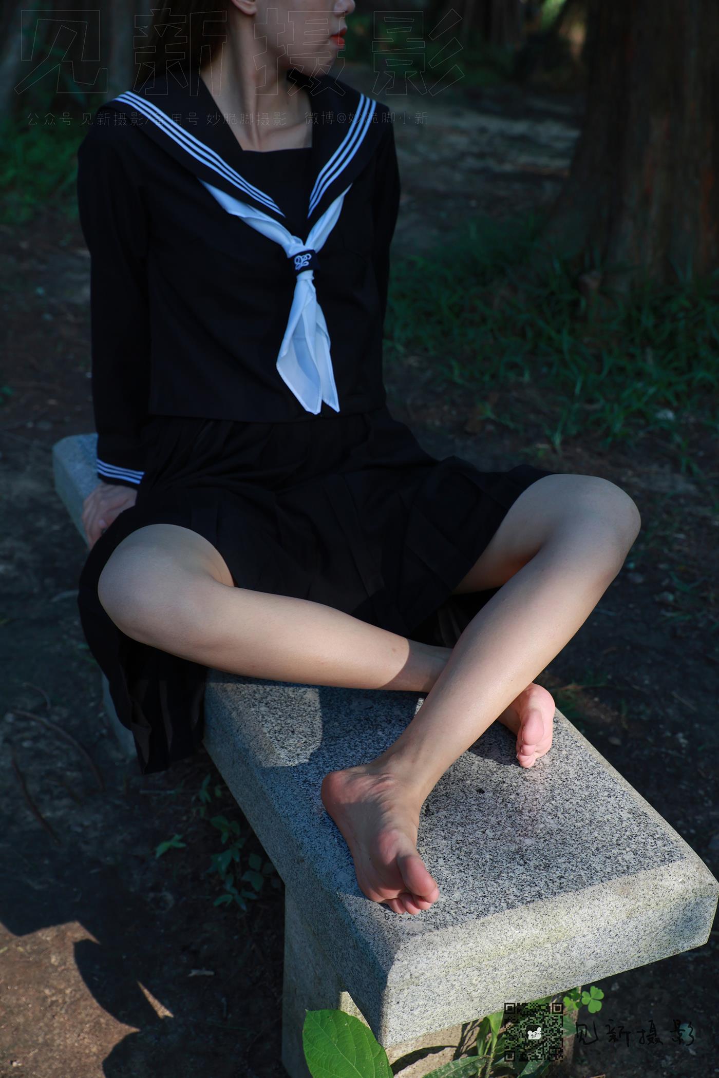 图片[151]-[见新摄影]NO.002 一厘甜酒 公园JK制服棉袜[161P] – 速更版-美库