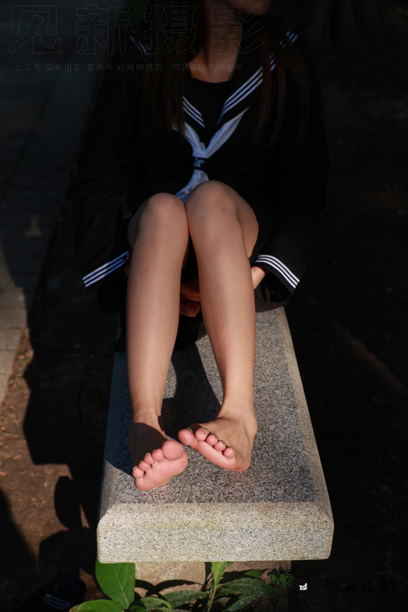 图片[154]-[见新摄影]NO.002 一厘甜酒 公园JK制服棉袜[161P] – 速更版-美库