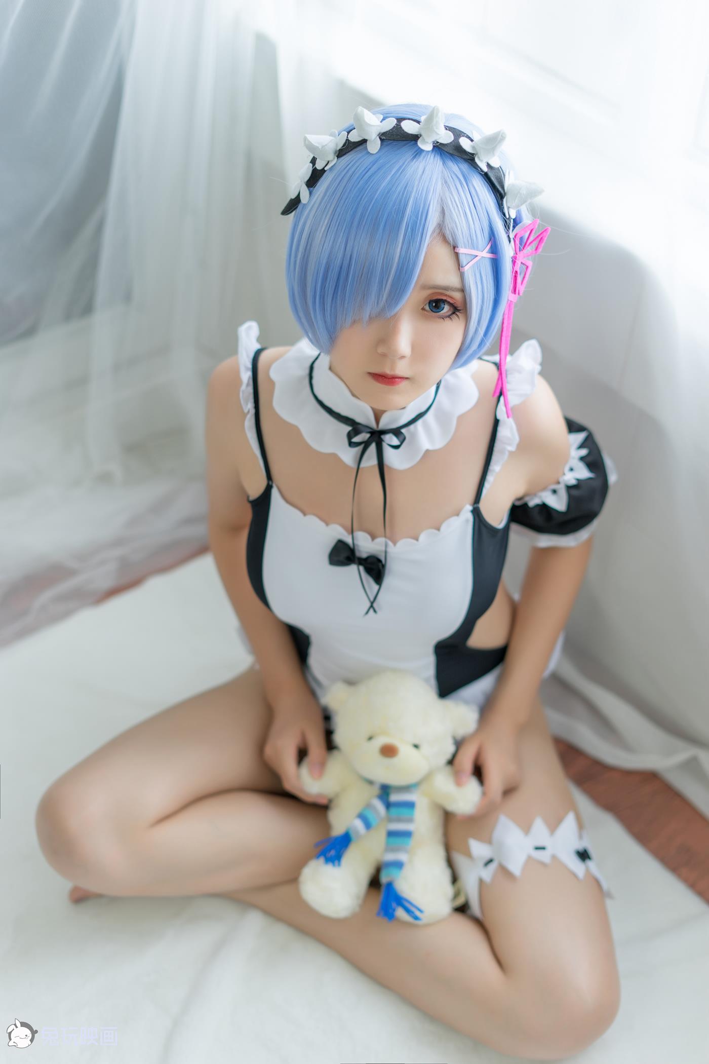 图片[11]-秋楚楚    蕾姆夏日泳装[36P] – 速更版-美库