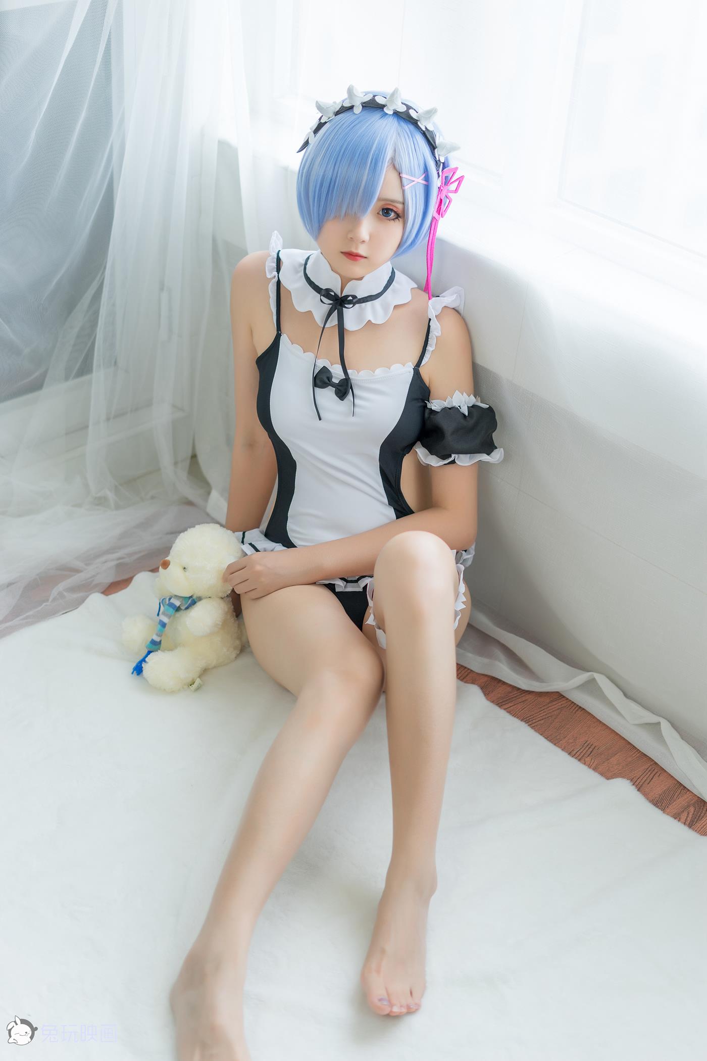 图片[12]-秋楚楚    蕾姆夏日泳装[36P] – 速更版-美库