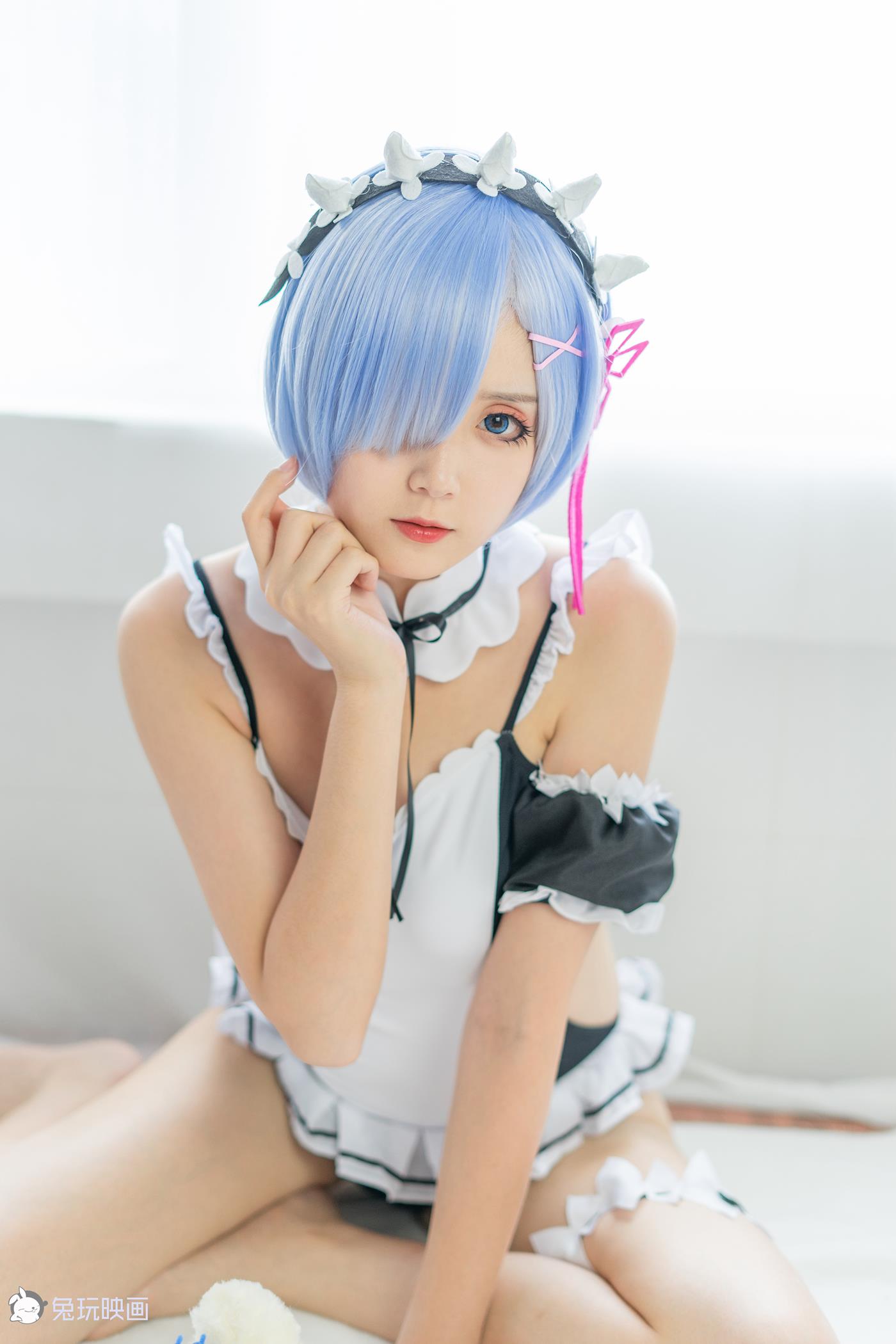 图片[15]-秋楚楚    蕾姆夏日泳装[36P] – 速更版-美库