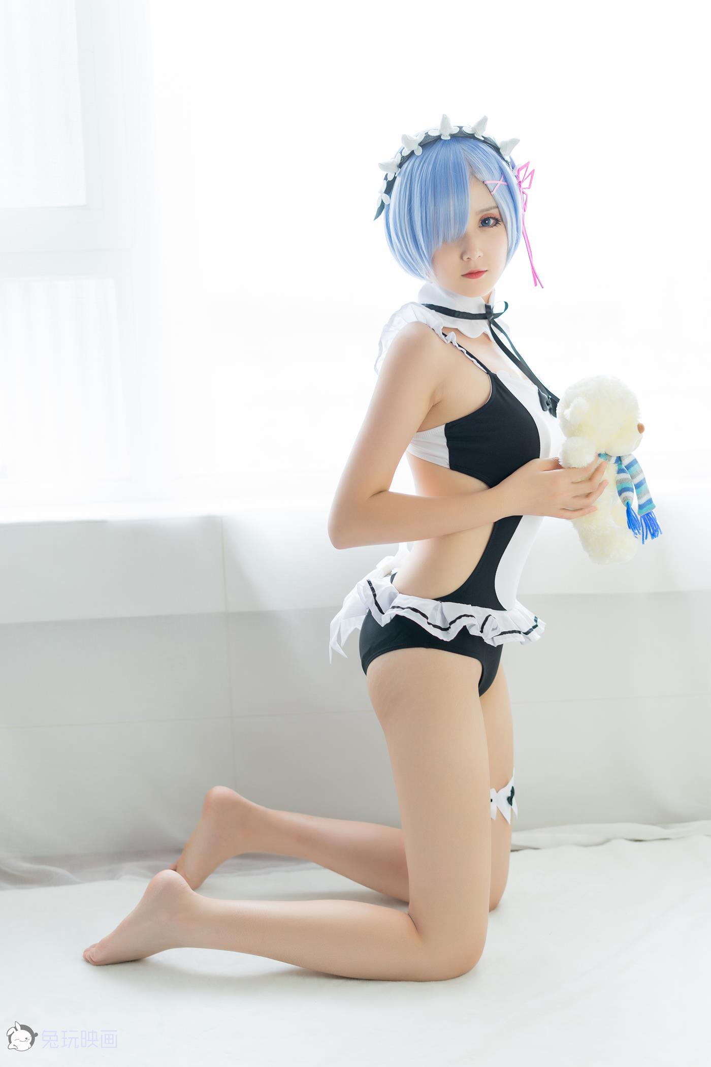 图片[18]-秋楚楚    蕾姆夏日泳装[36P] – 速更版-美库