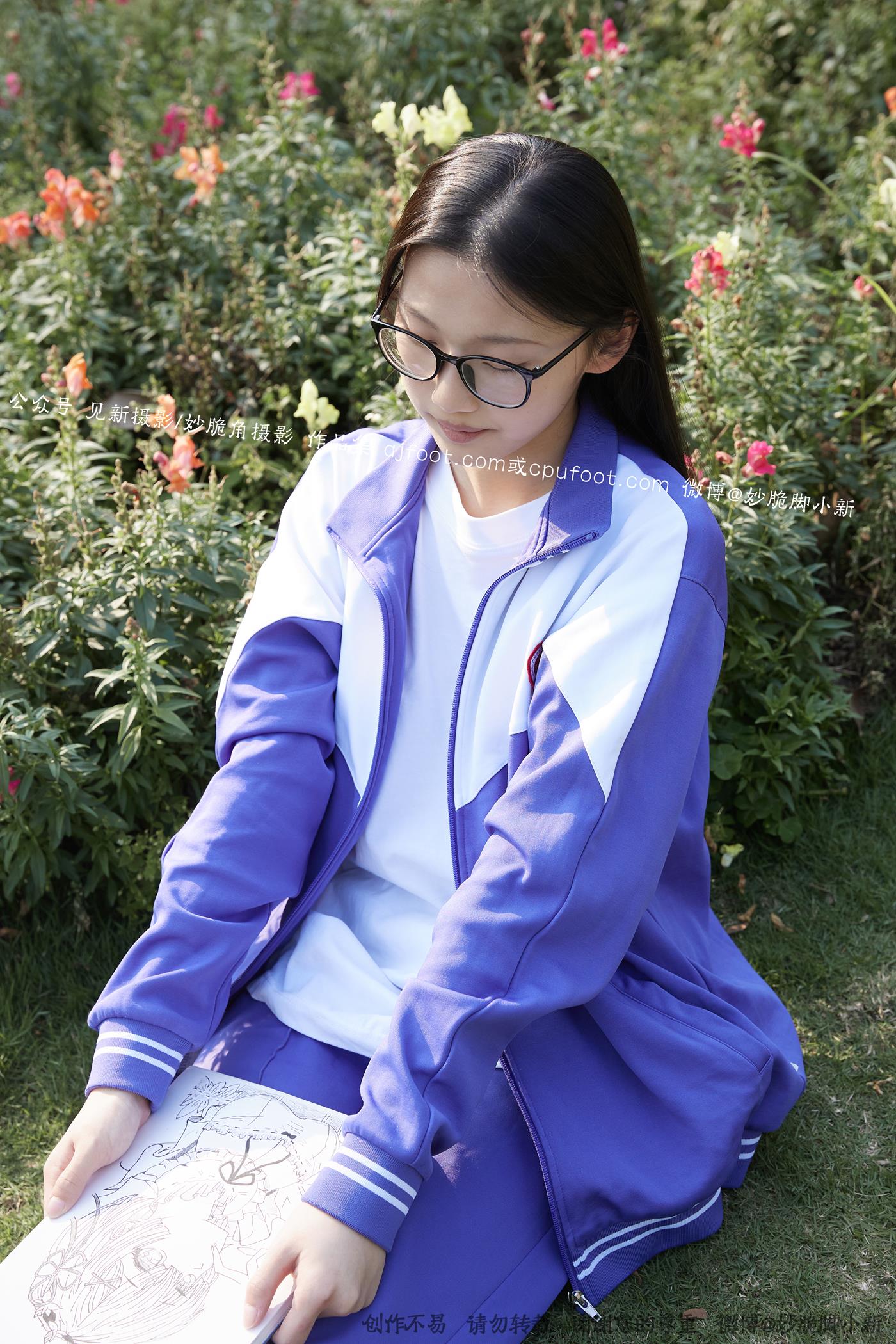 图片[48]-[见新摄影]NO.011 梦回学生时代 公园校服棉袜裸足[295P – 速更版-美库