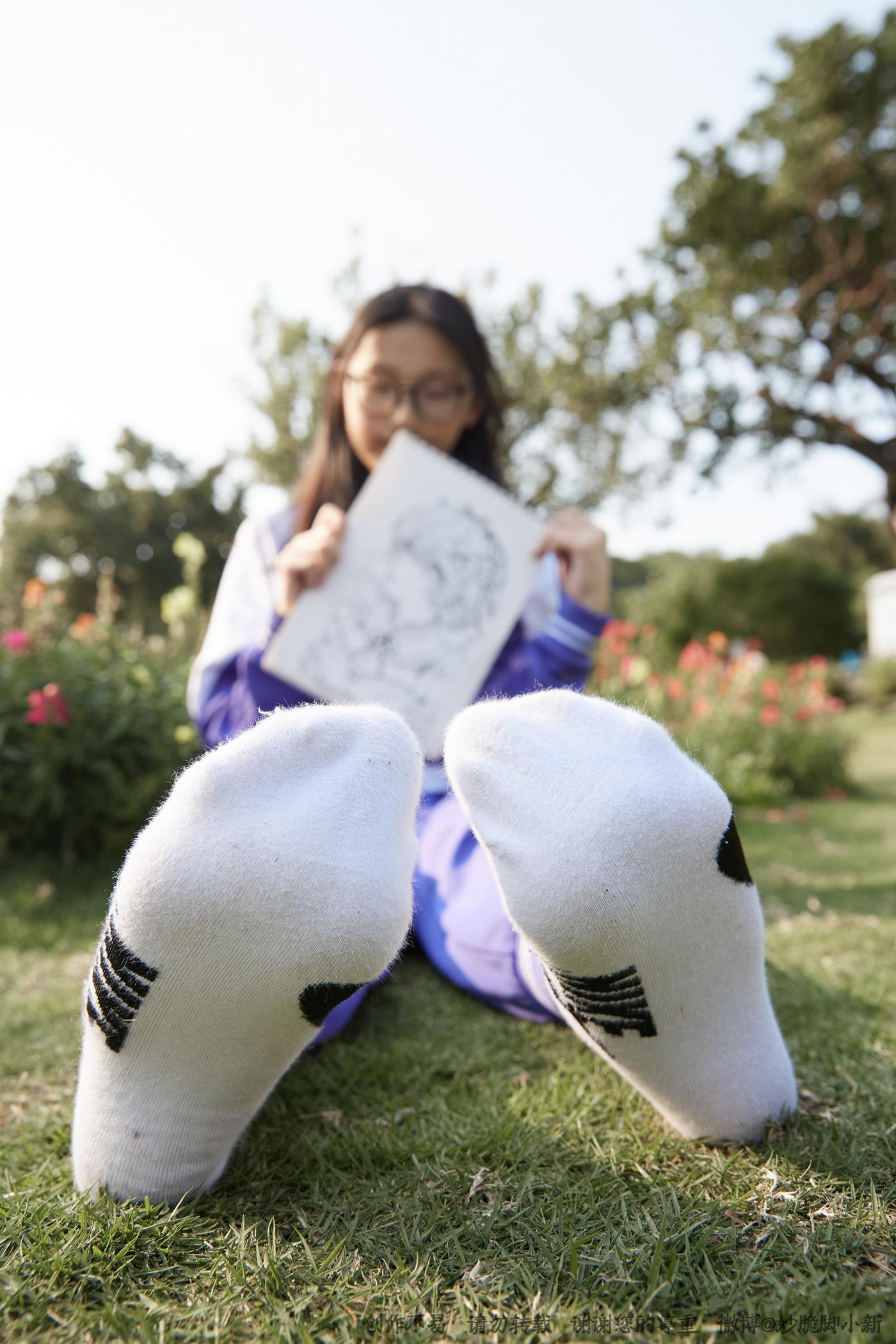 图片[53]-[见新摄影]NO.011 梦回学生时代 公园校服棉袜裸足[295P – 速更版-美库