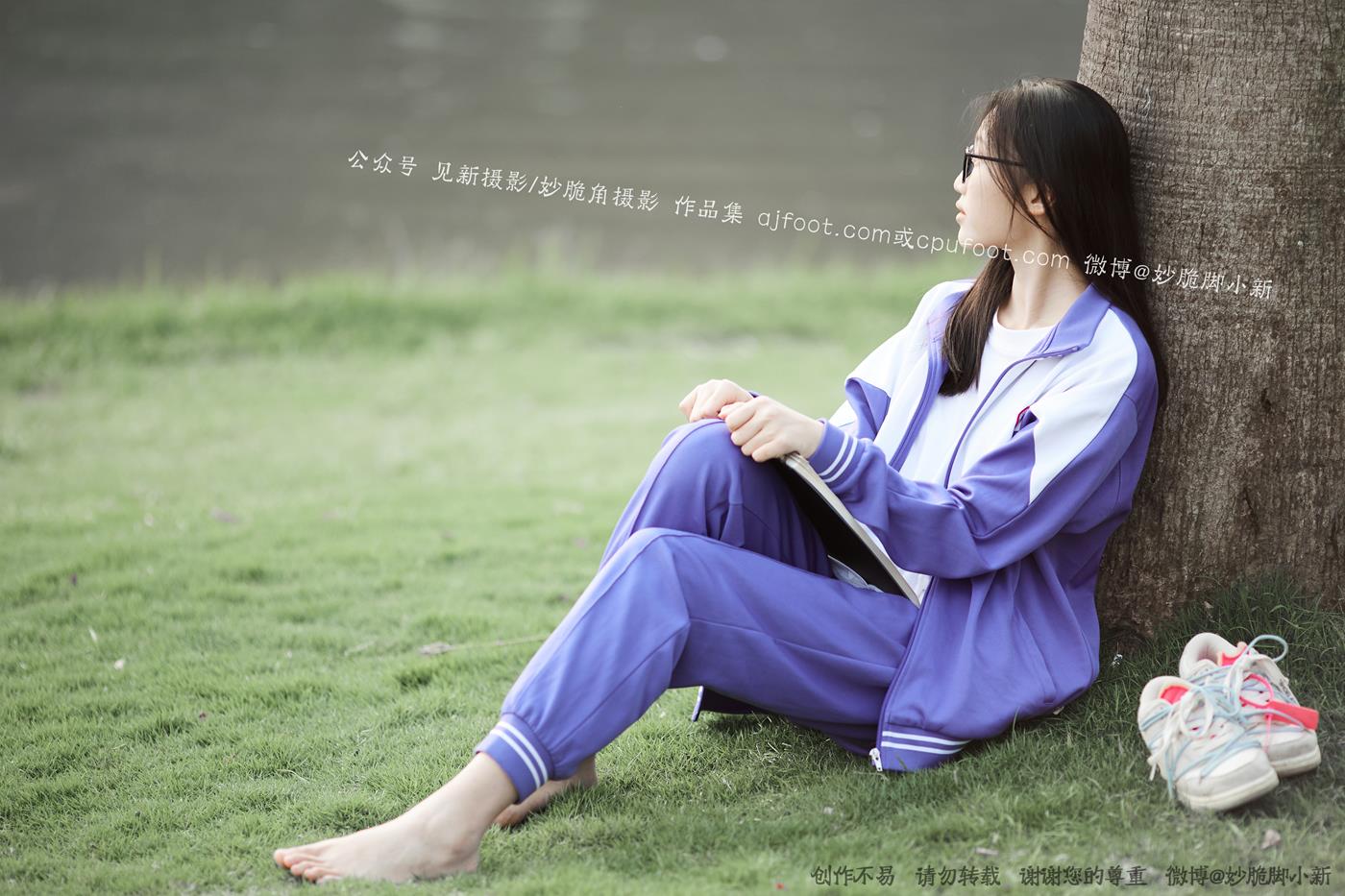 图片[284]-[见新摄影]NO.011 梦回学生时代 公园校服棉袜裸足[295P – 速更版-美库