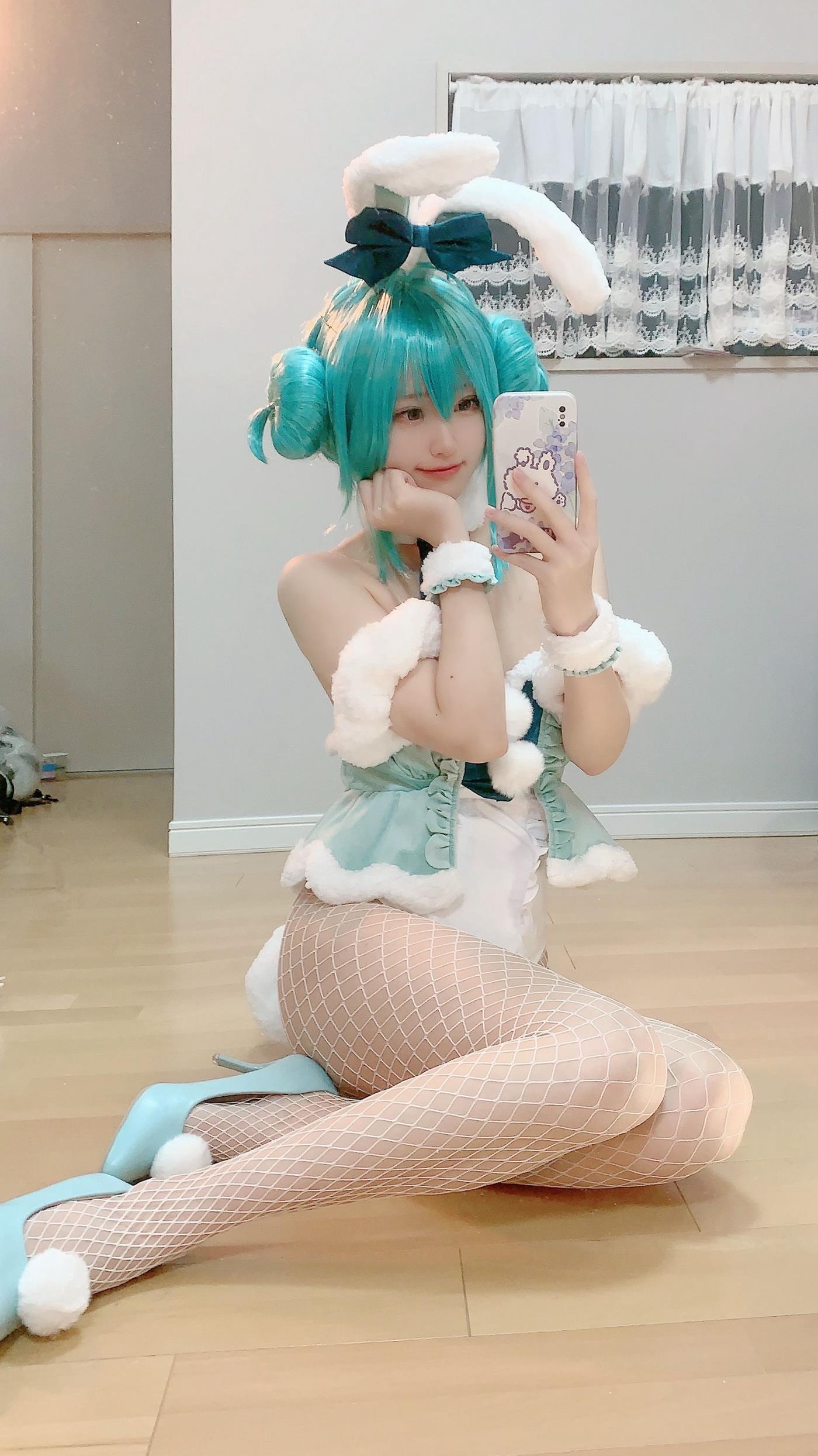 图片[23]-千阳(ちよ)   初音兔女郎 [27P] – 速更版-美库