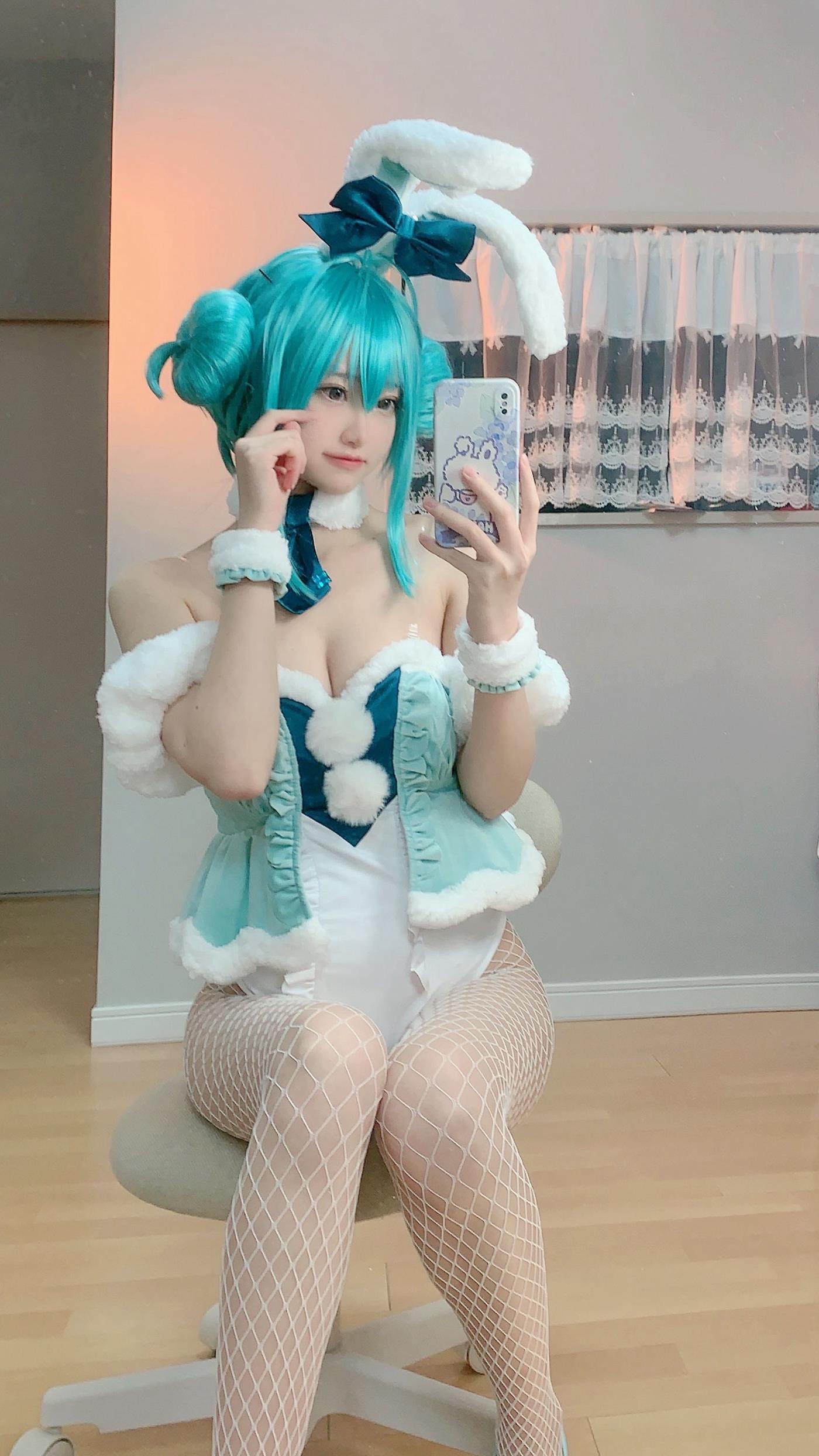 图片[26]-千阳(ちよ)   初音兔女郎 [27P] – 速更版-美库