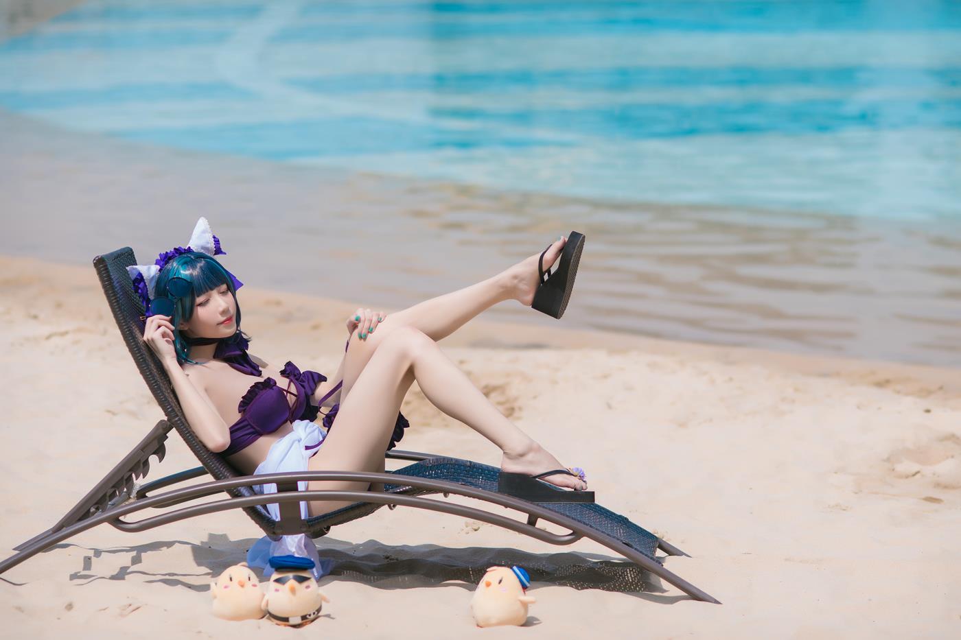 图片[14]-Tomoyo酱 – 碧蓝 柴郡泳装[18P] – 速更版-美库