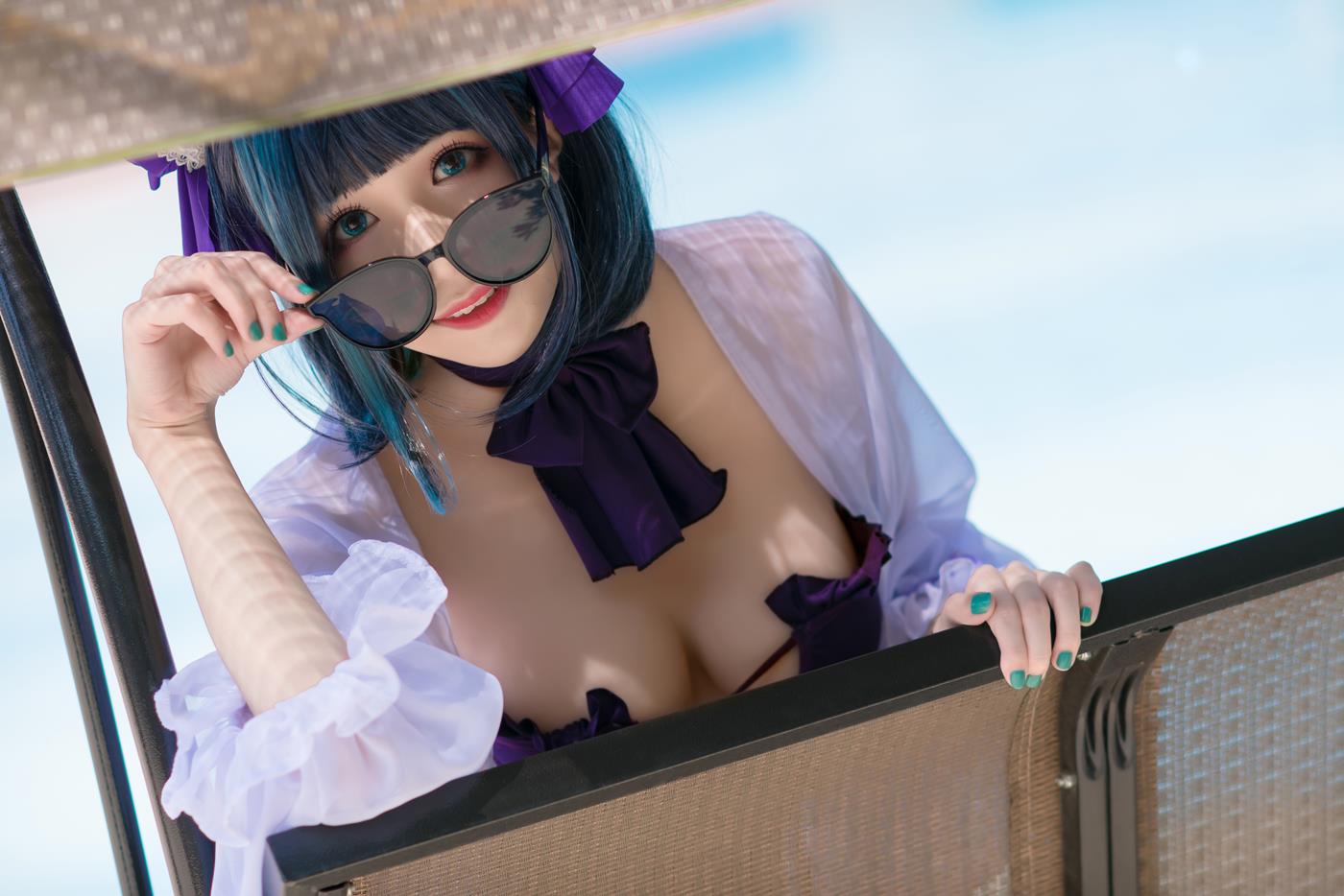 图片[19]-Tomoyo酱 – 碧蓝 柴郡泳装[18P] – 速更版-美库