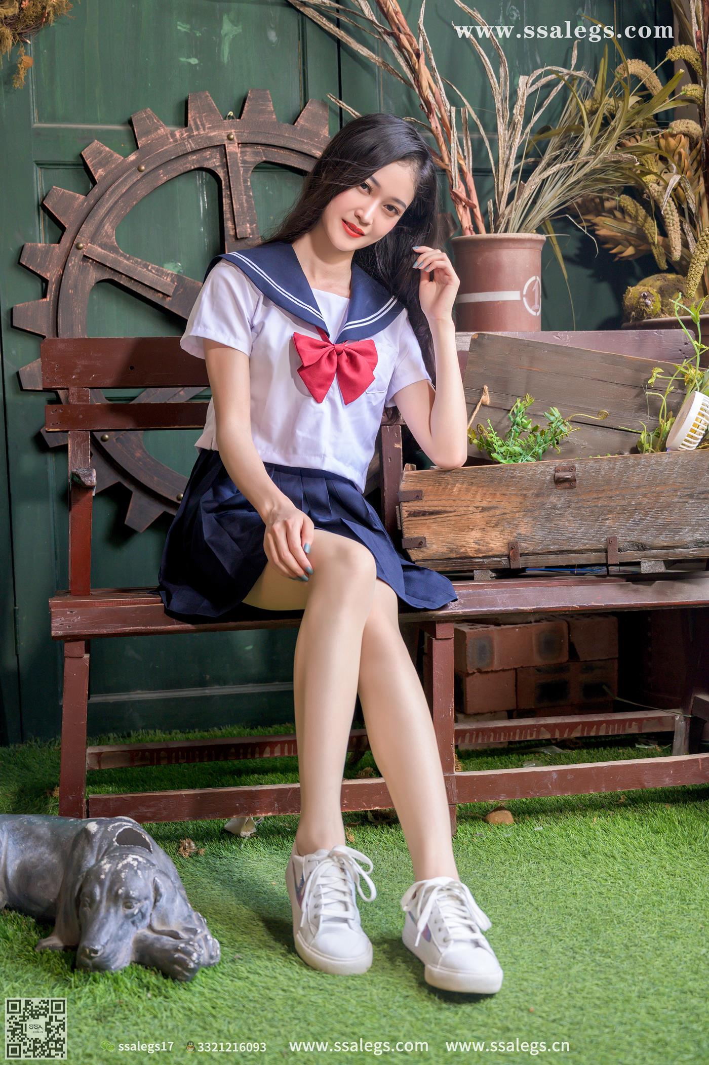 图片[22]-[SSA丝社]超清写真 NO.421 漫漫白色jk制服肉丝写真(上)[135P] – 速更版-美库