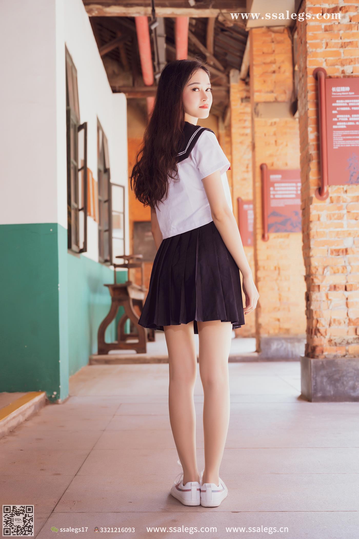 图片[19]-[SSA丝社]超清写真 NO.422 漫漫白色jk制服肉丝写真(下)[134P] – 速更版-美库