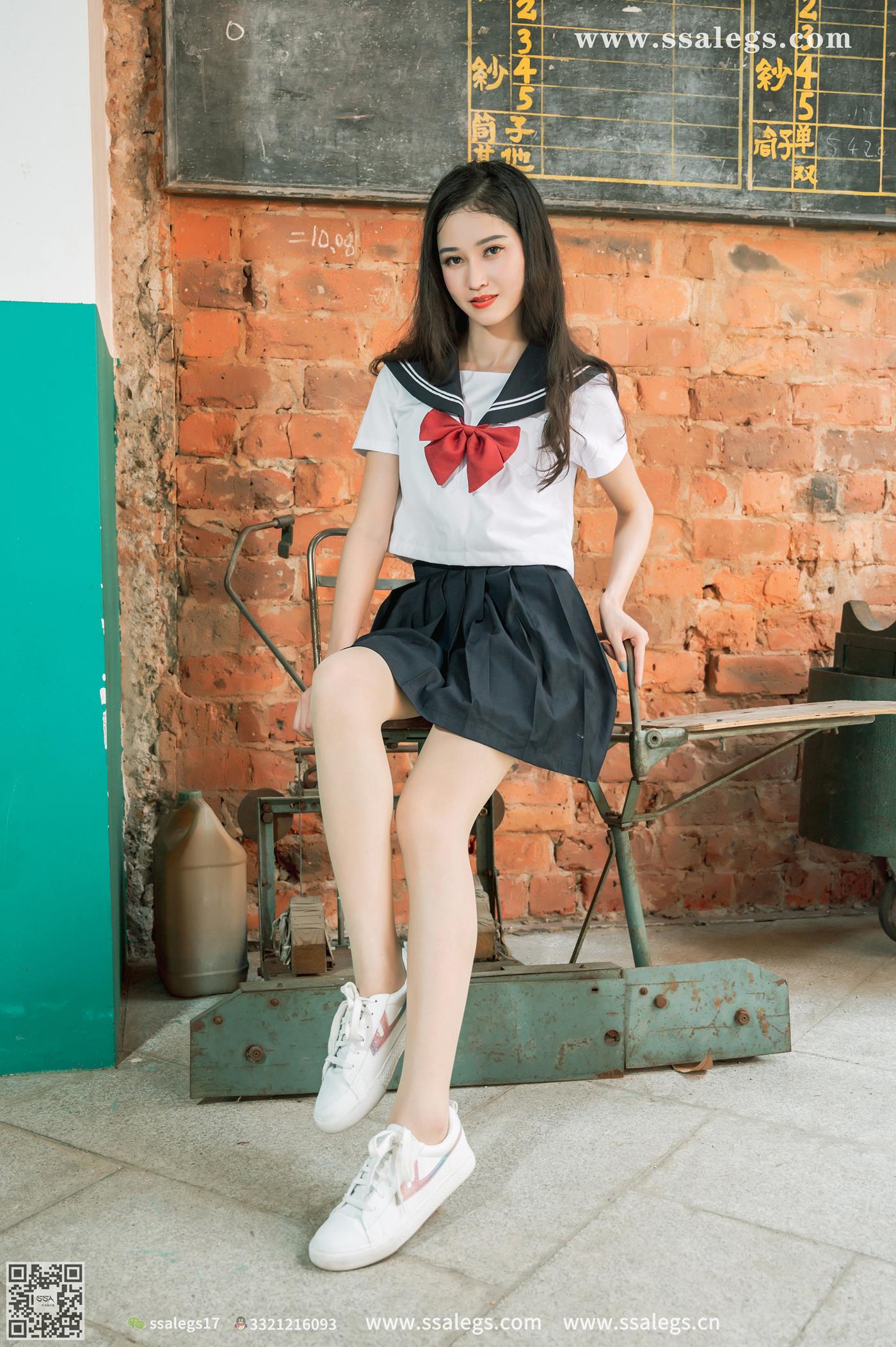 图片[42]-[SSA丝社]超清写真 NO.422 漫漫白色jk制服肉丝写真(下)[134P] – 速更版-美库