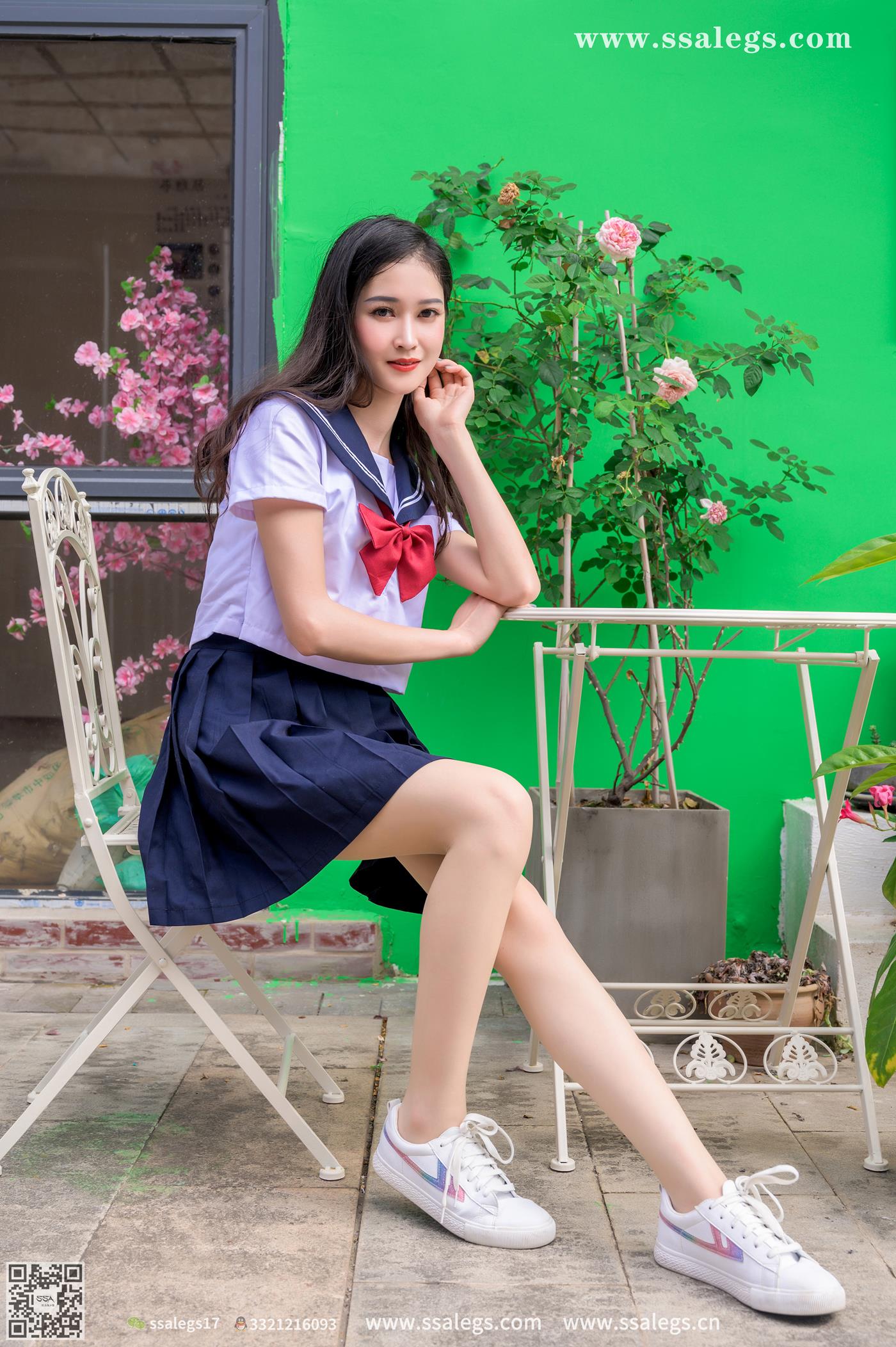 图片[53]-[SSA丝社]超清写真 NO.422 漫漫白色jk制服肉丝写真(下)[134P] – 速更版-美库