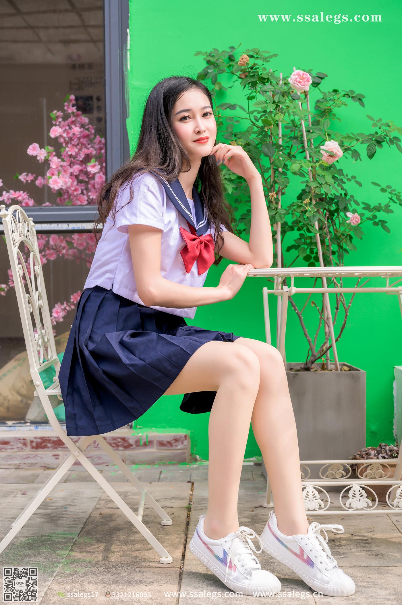 图片[55]-[SSA丝社]超清写真 NO.422 漫漫白色jk制服肉丝写真(下)[134P] – 速更版-美库