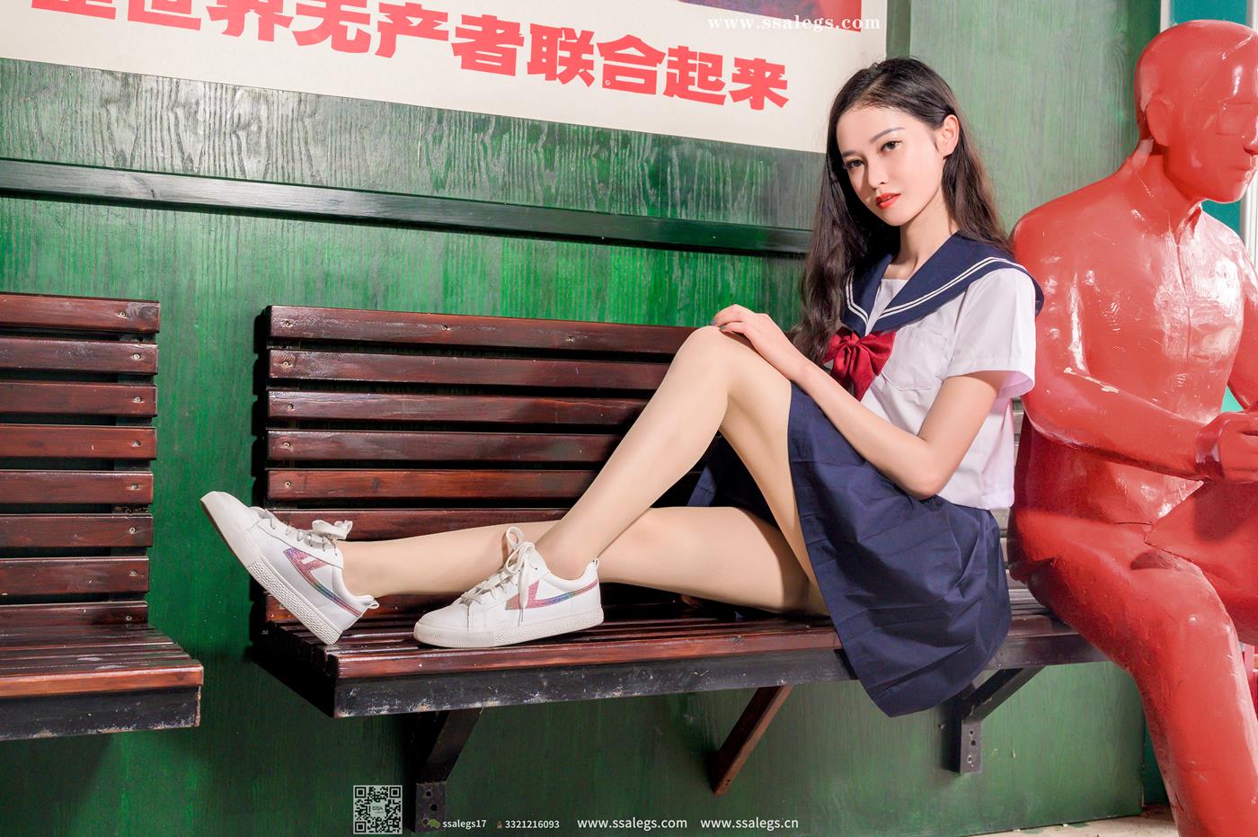 图片[68]-[SSA丝社]超清写真 NO.422 漫漫白色jk制服肉丝写真(下)[134P] – 速更版-美库