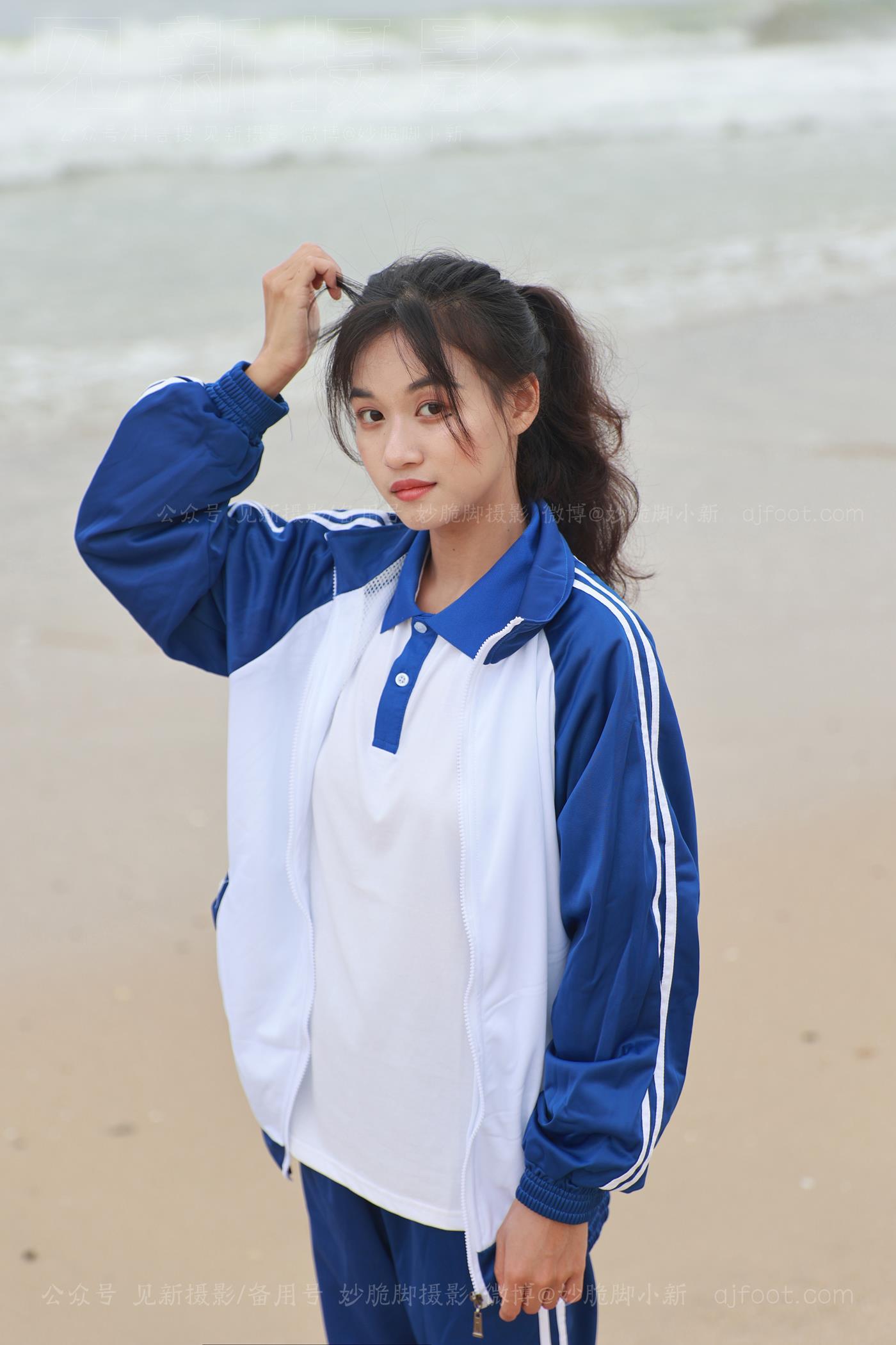 图片[34]-[见新摄影]NO.019 世界上最甜美的沙滩校园风，连海风都是甜的[252P] – 速更版-美库