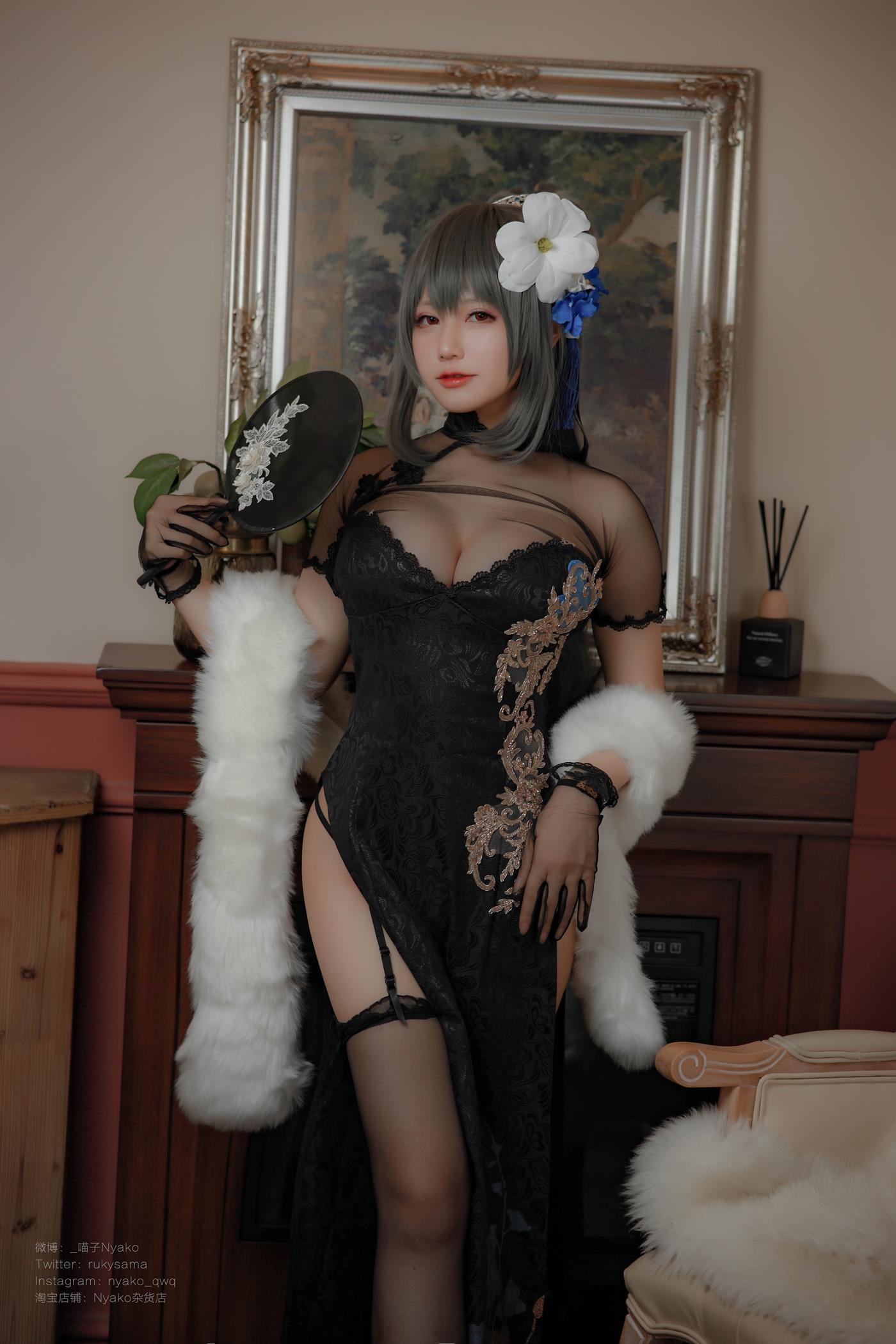 图片[10]-萌妹子Nyako喵子  路易九世旗袍 [35P] – 速更版-美库