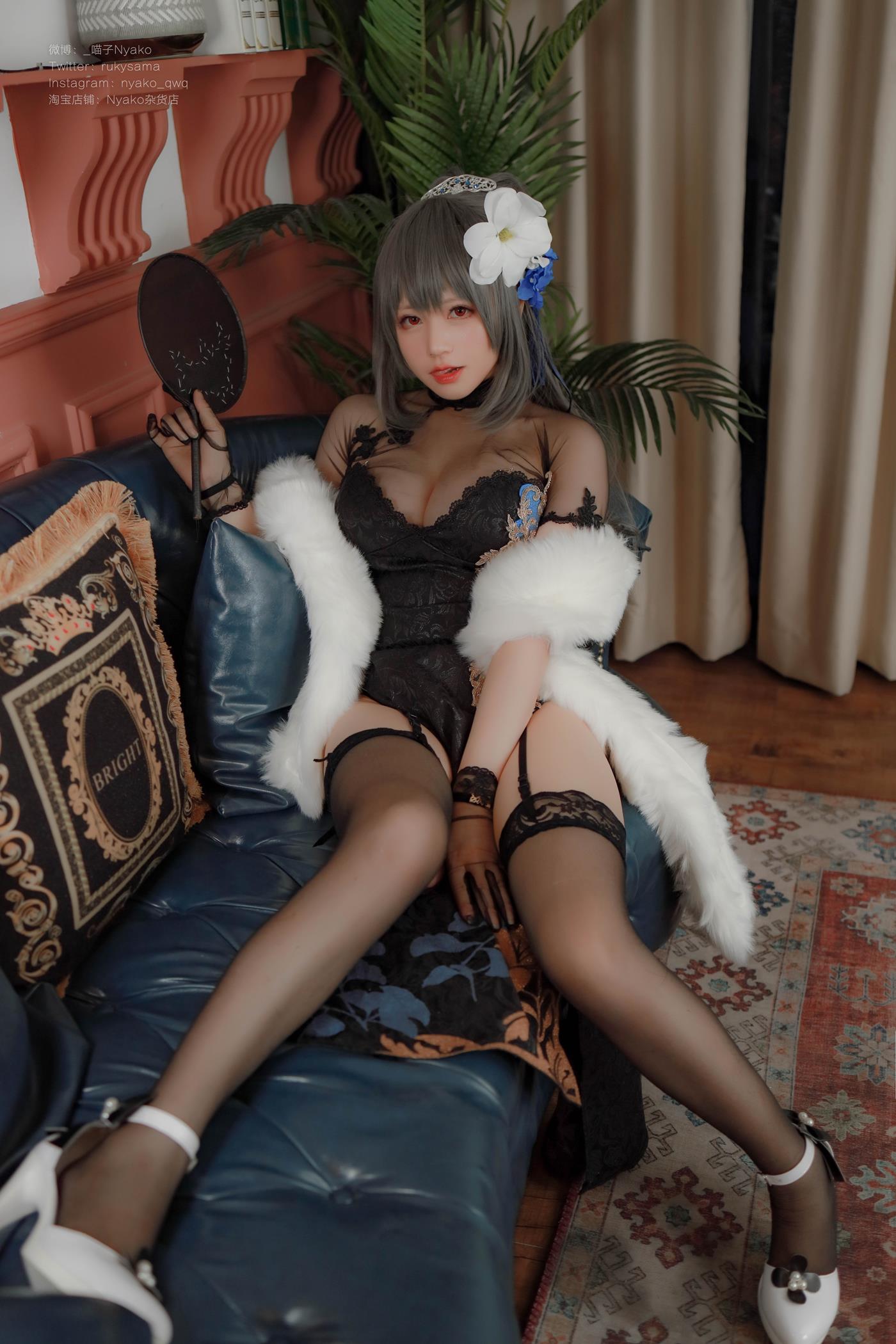 图片[24]-萌妹子Nyako喵子  路易九世旗袍 [35P] – 速更版-美库