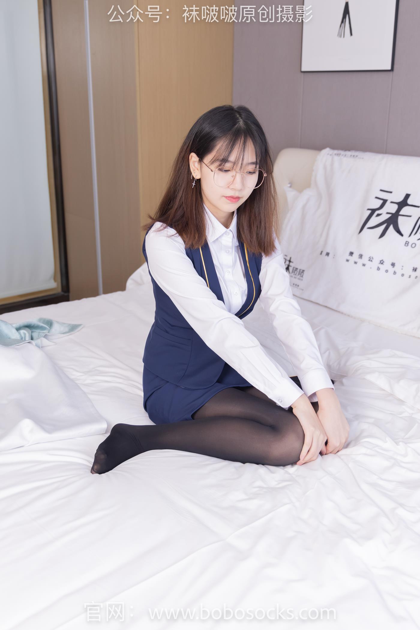 图片[38]-[BoBoSocks袜啵啵]NO.132 小甜豆-aj1板鞋、蓝色短靴、厚黑丝、厚红丝[145P] – 速更版-美库